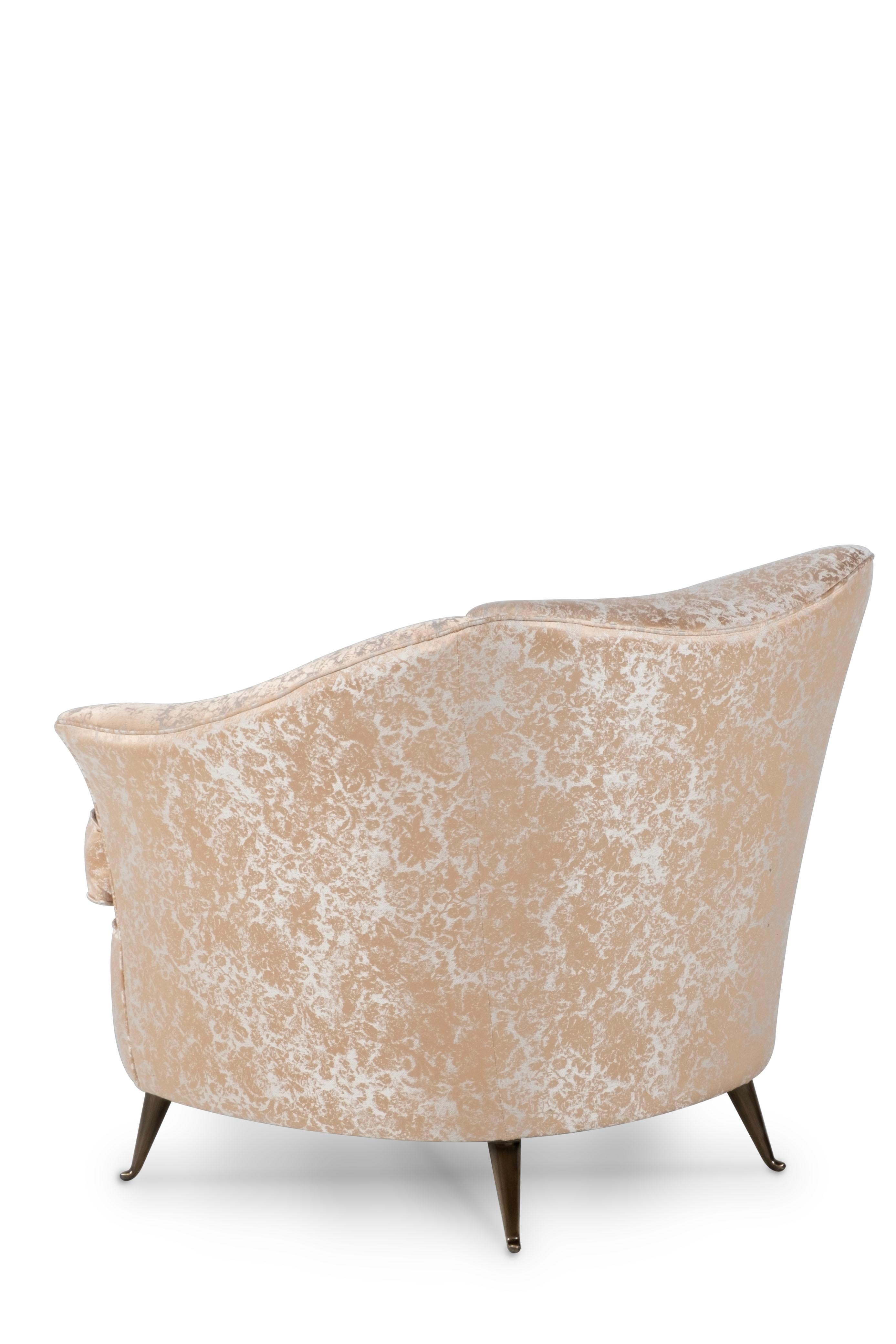 20th Century Pair of Armchair Gio Ponti Casa e Giardino, 1930s Full Restoration by Greenapple For Sale
