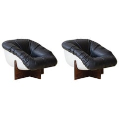 Pair of Armchair MP-61 in Rosewood by Brazilian Designer Percival Lafer, 1973