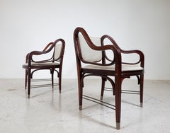 Pair of Armchairs "412" by Otto Wagner for J&J Kohn, Austria, 1900s