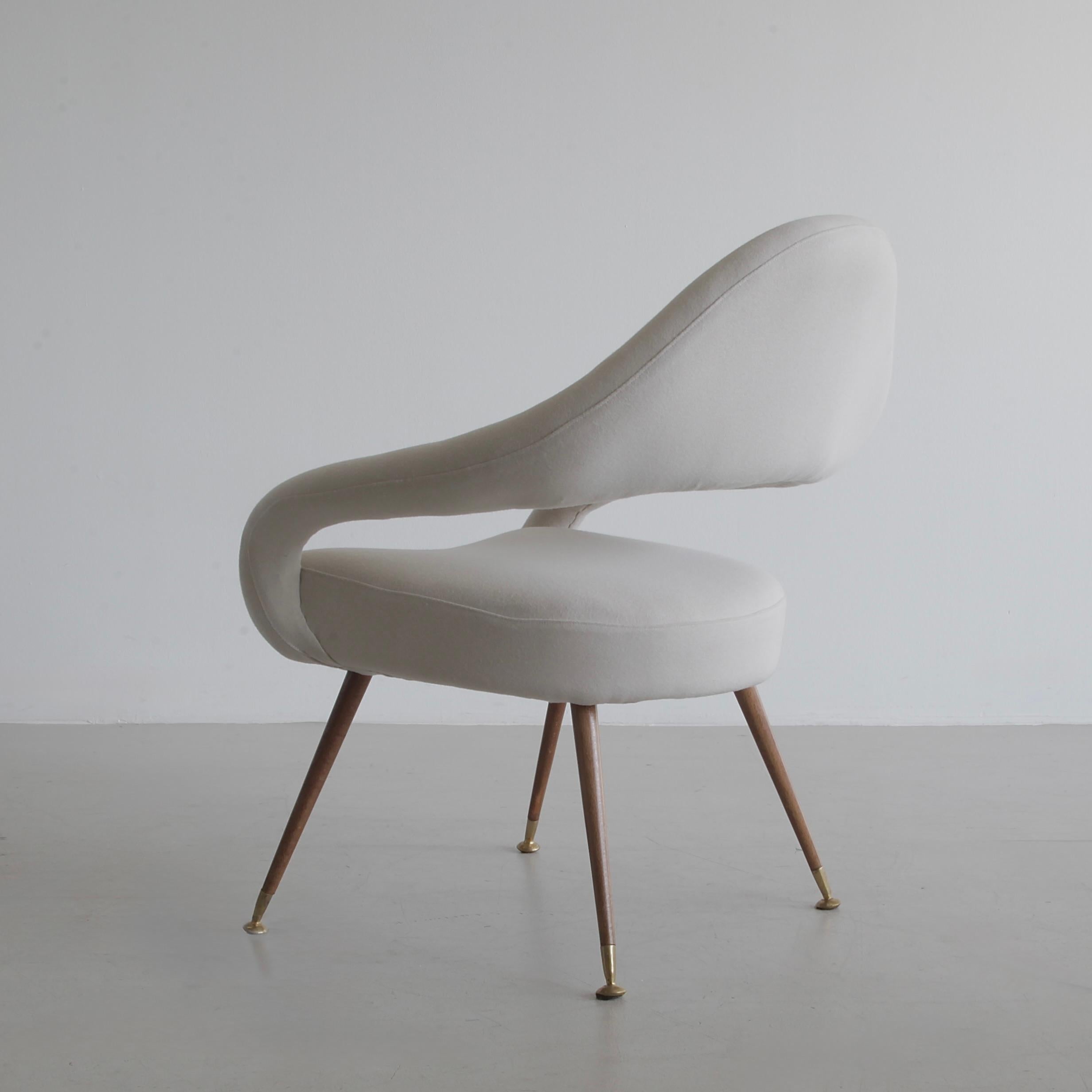 Mid-Century Modern Paire de fauteuils 55P conçus par Gastone Rinaldi pour RIMA, années 1950 en vente