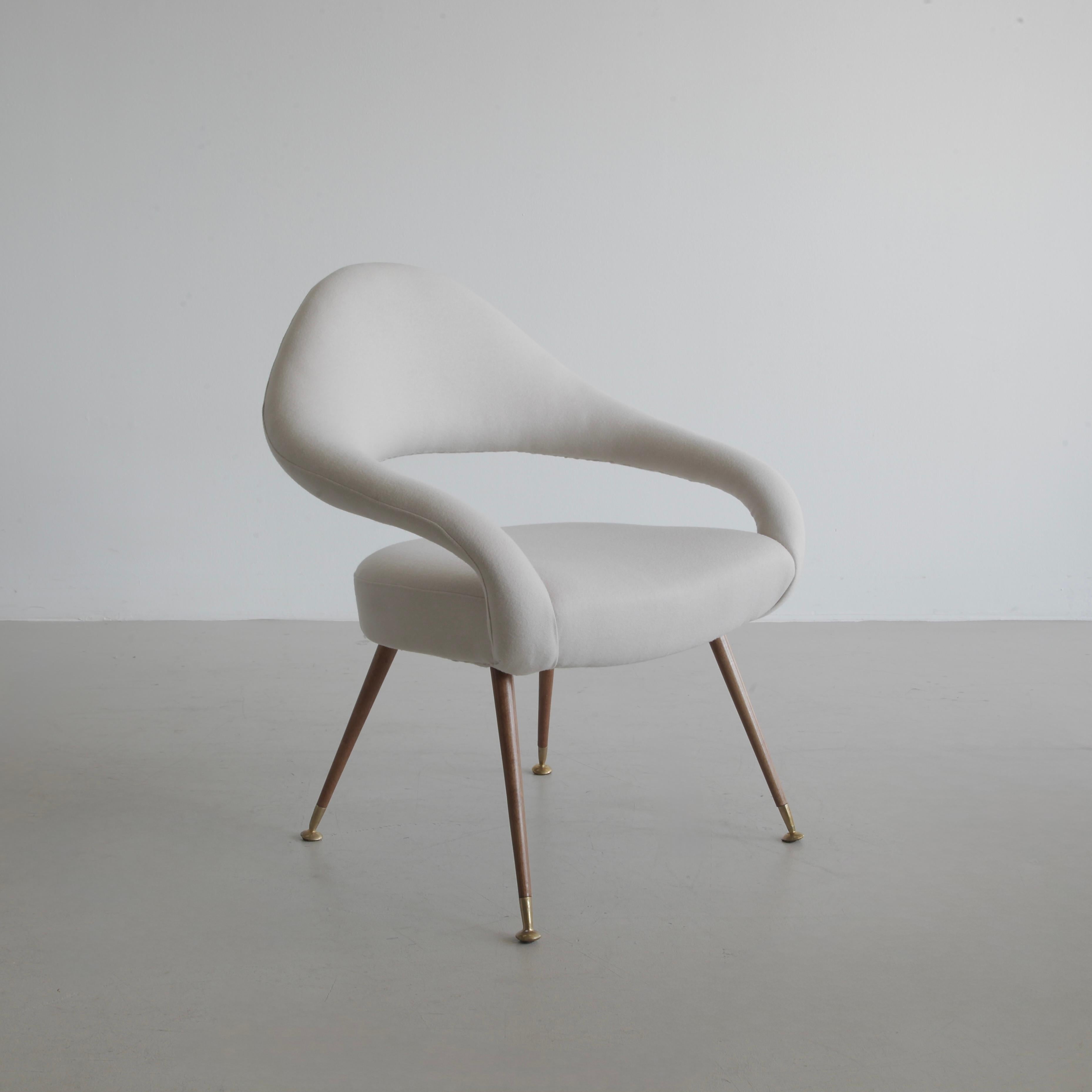 italien Paire de fauteuils 55P conçus par Gastone Rinaldi pour RIMA, années 1950 en vente