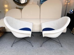 Pareja de sillones 58 de Dangles & Defrance para Burov. Francia, años 50