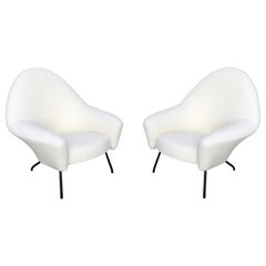 Pair of Armchairs, 770 Model, Joseph-André Motte for Steiner, circa 1958