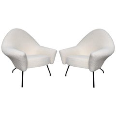 Pair of Armchairs, 770 Model, Joseph-André Motte for Steiner, France, circa 1958