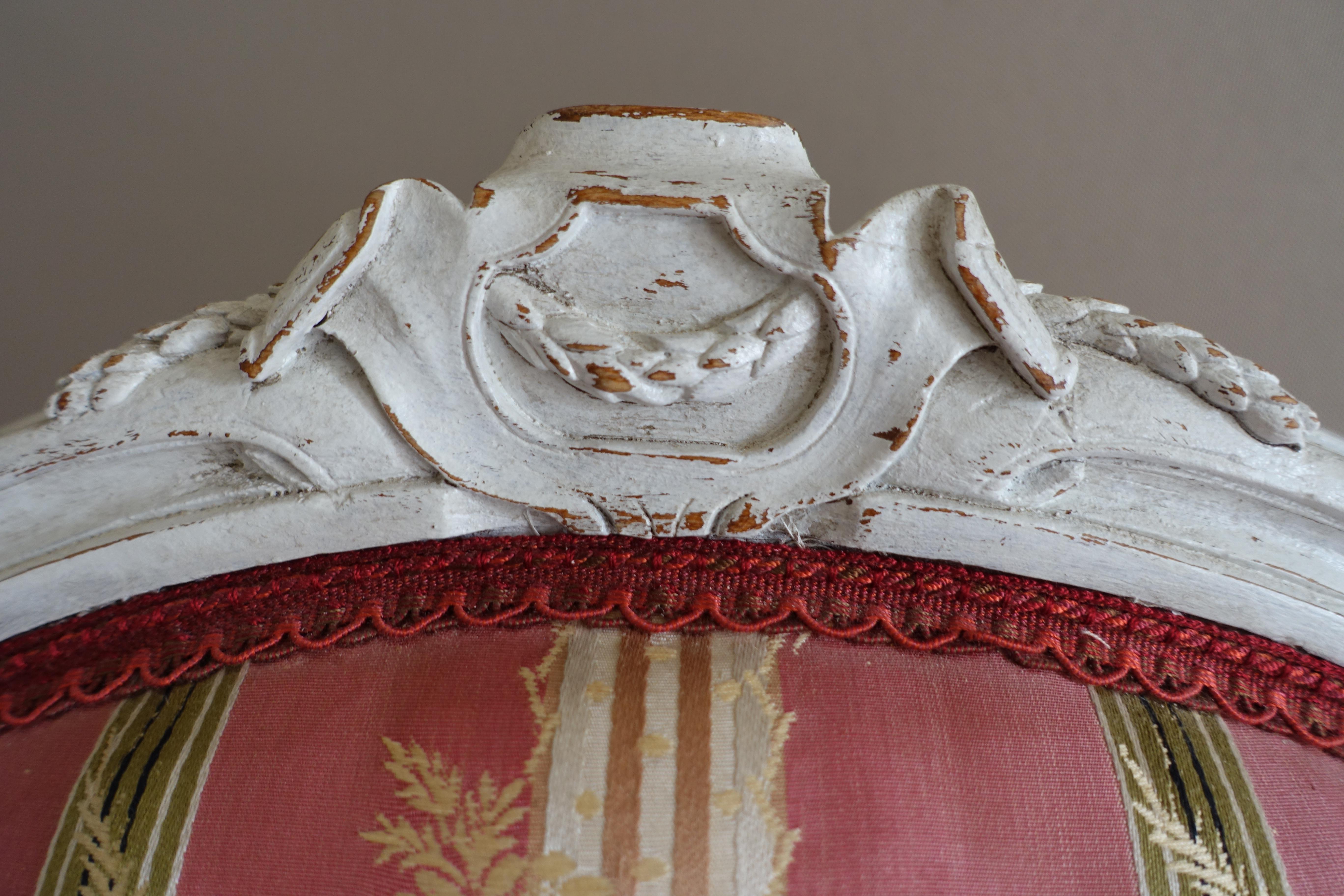 Coppia di poltrone à la Reine, periodo Luigi XVI - XVIII secolo in vendita 1