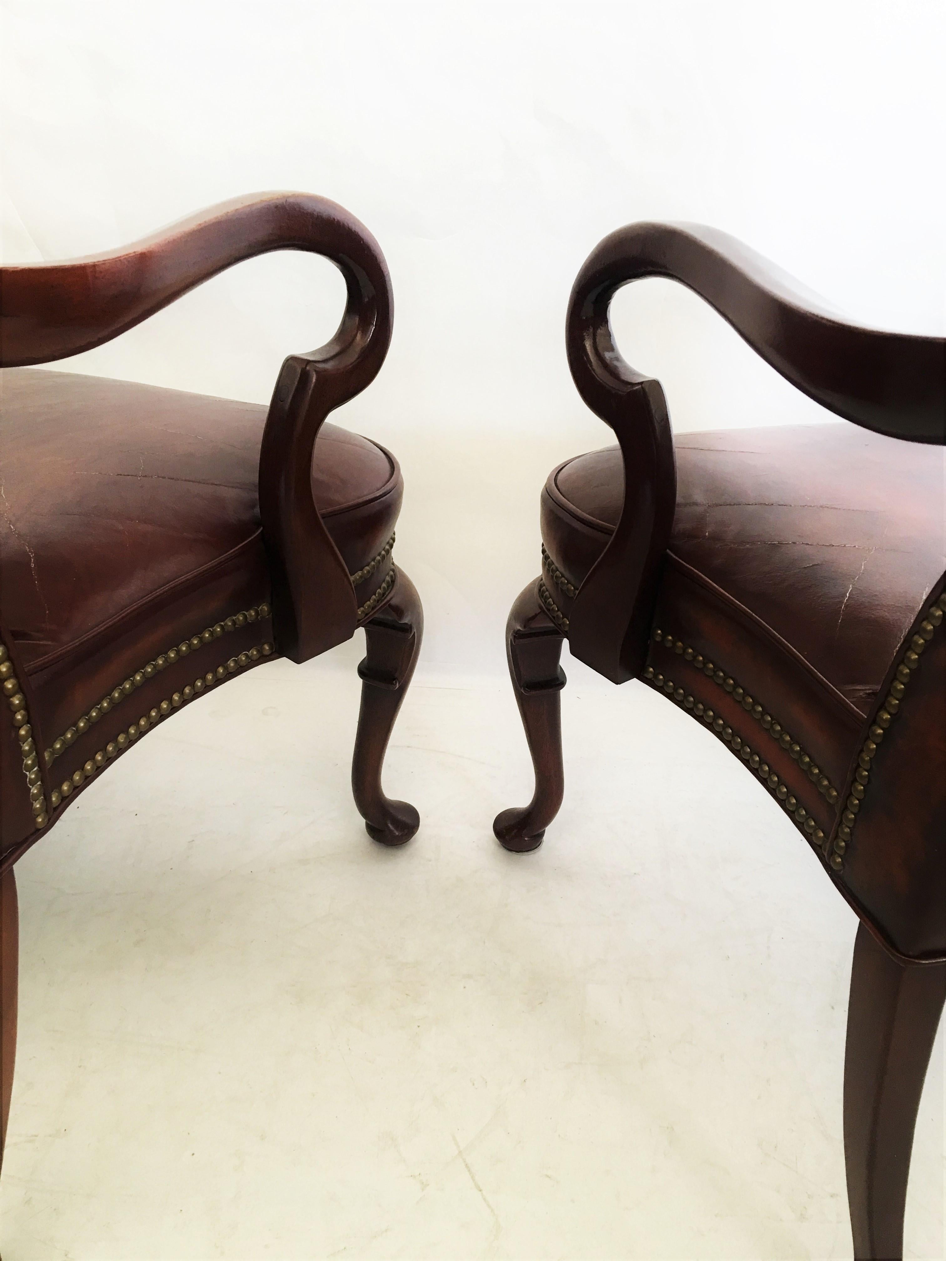 Pair of Armchairs and Table by Hickory Chair Co. 1