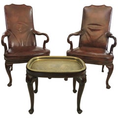 Pair of Armchairs and Table by Hickory Chair Co.