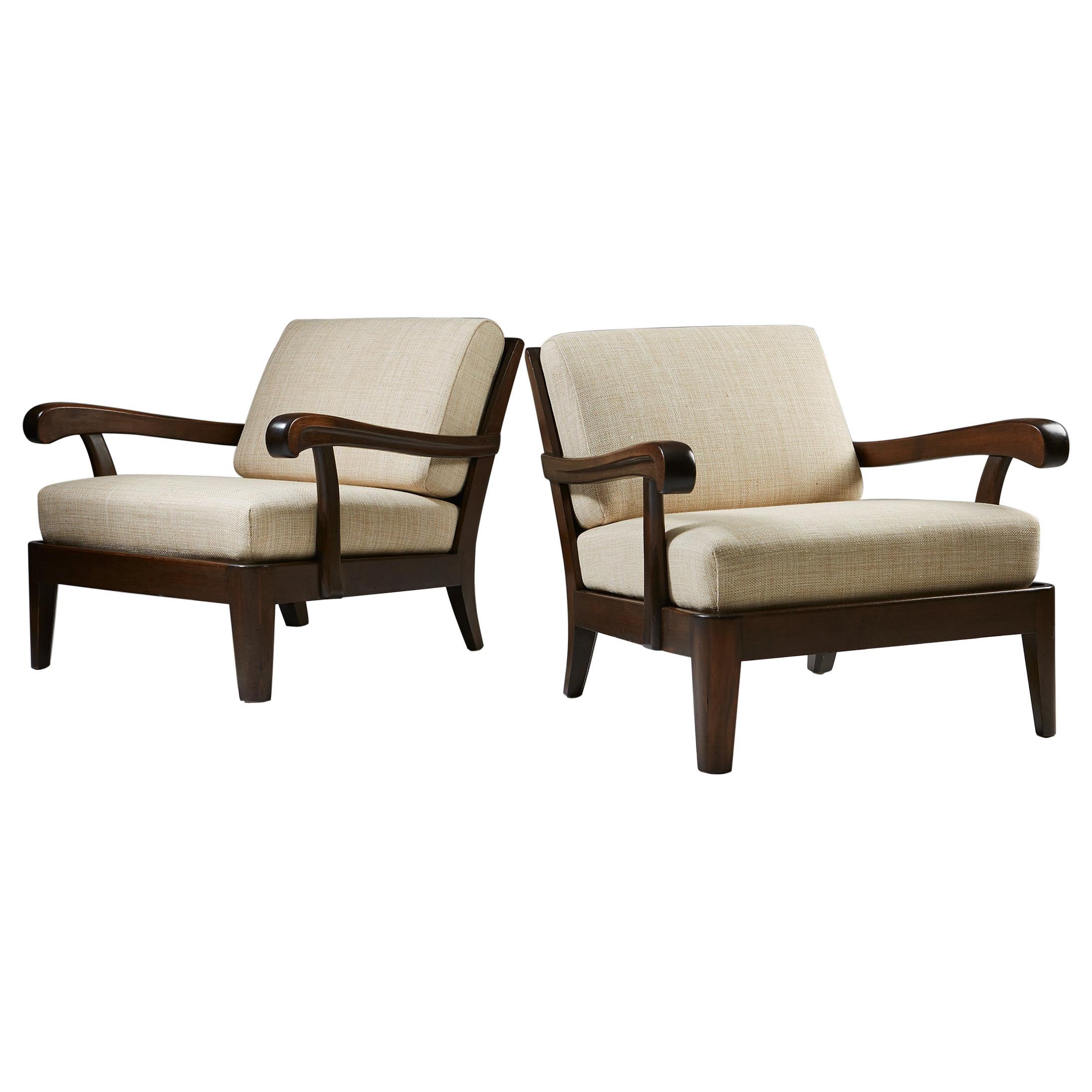 Pair of Armchairs, Anonymous, Sweden, 1940s