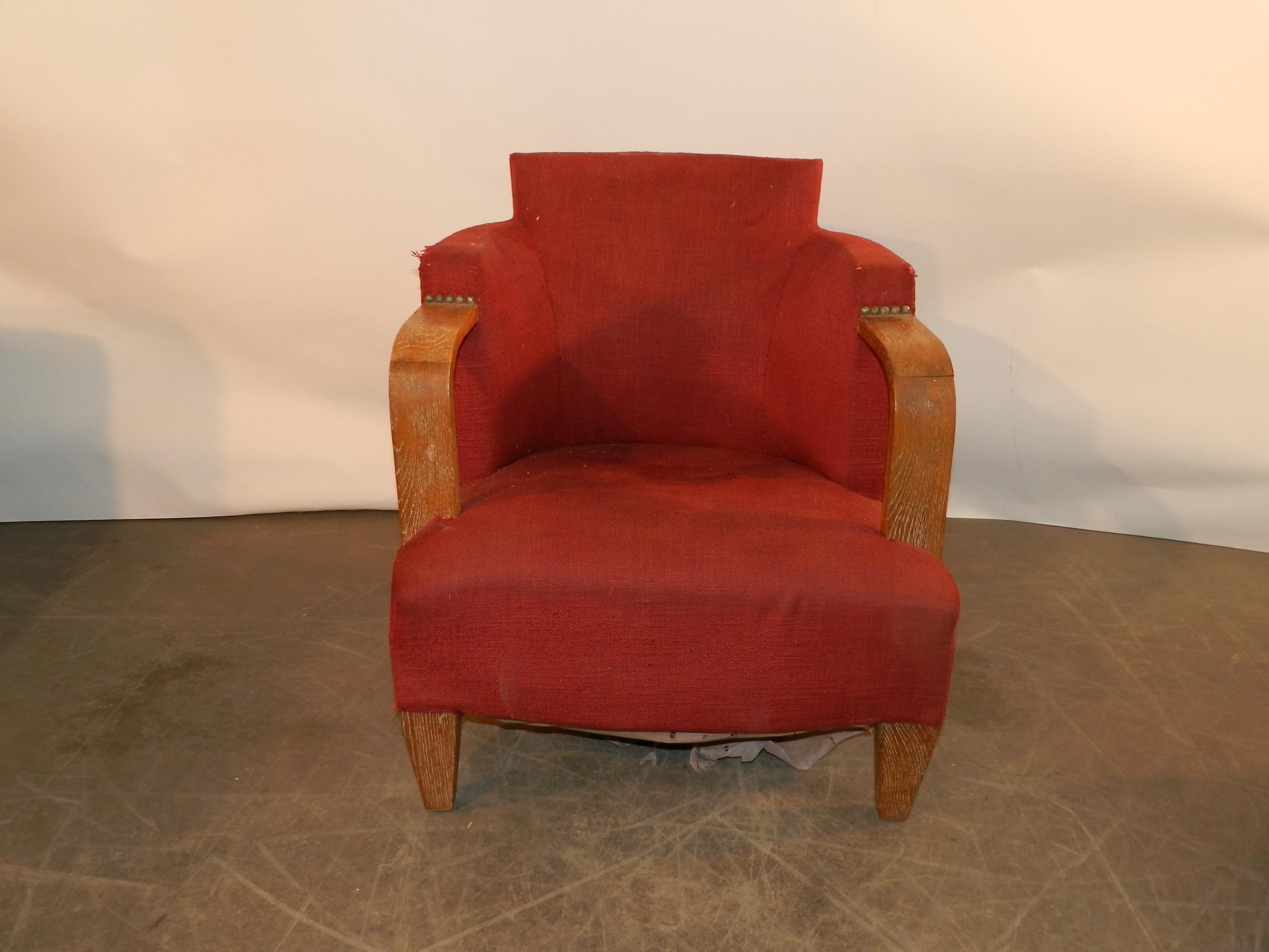  Pair of Armchairs Art Deco, circa 1930-1940 For Sale 1