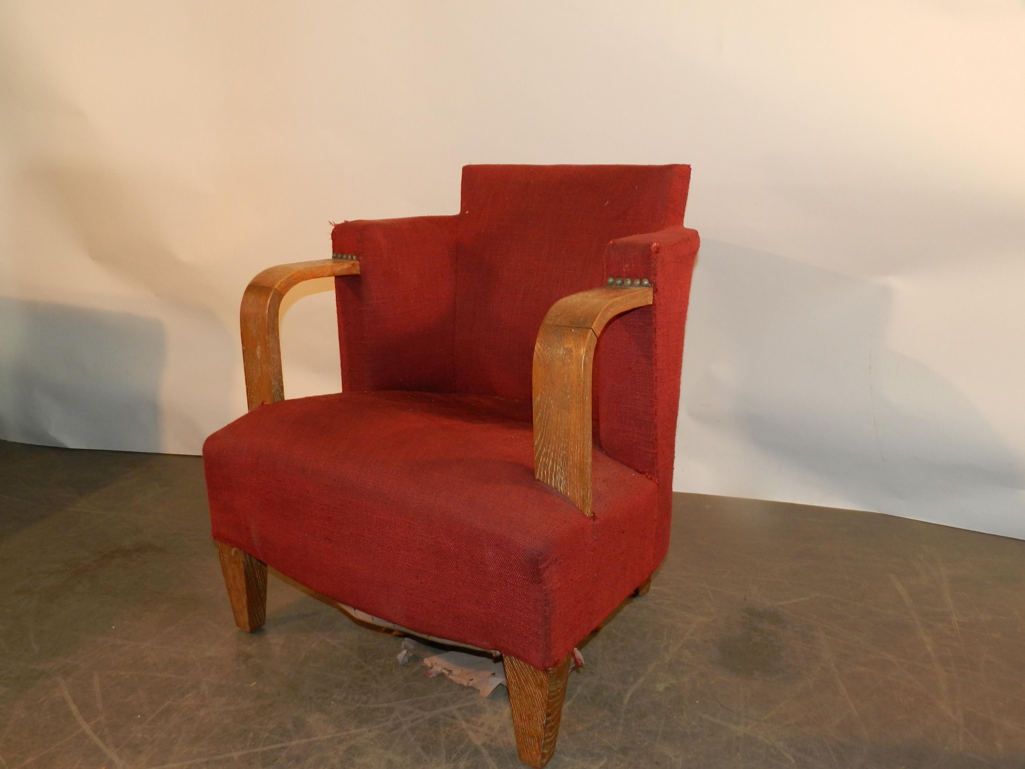  Pair of Armchairs Art Deco, circa 1930-1940 For Sale 2