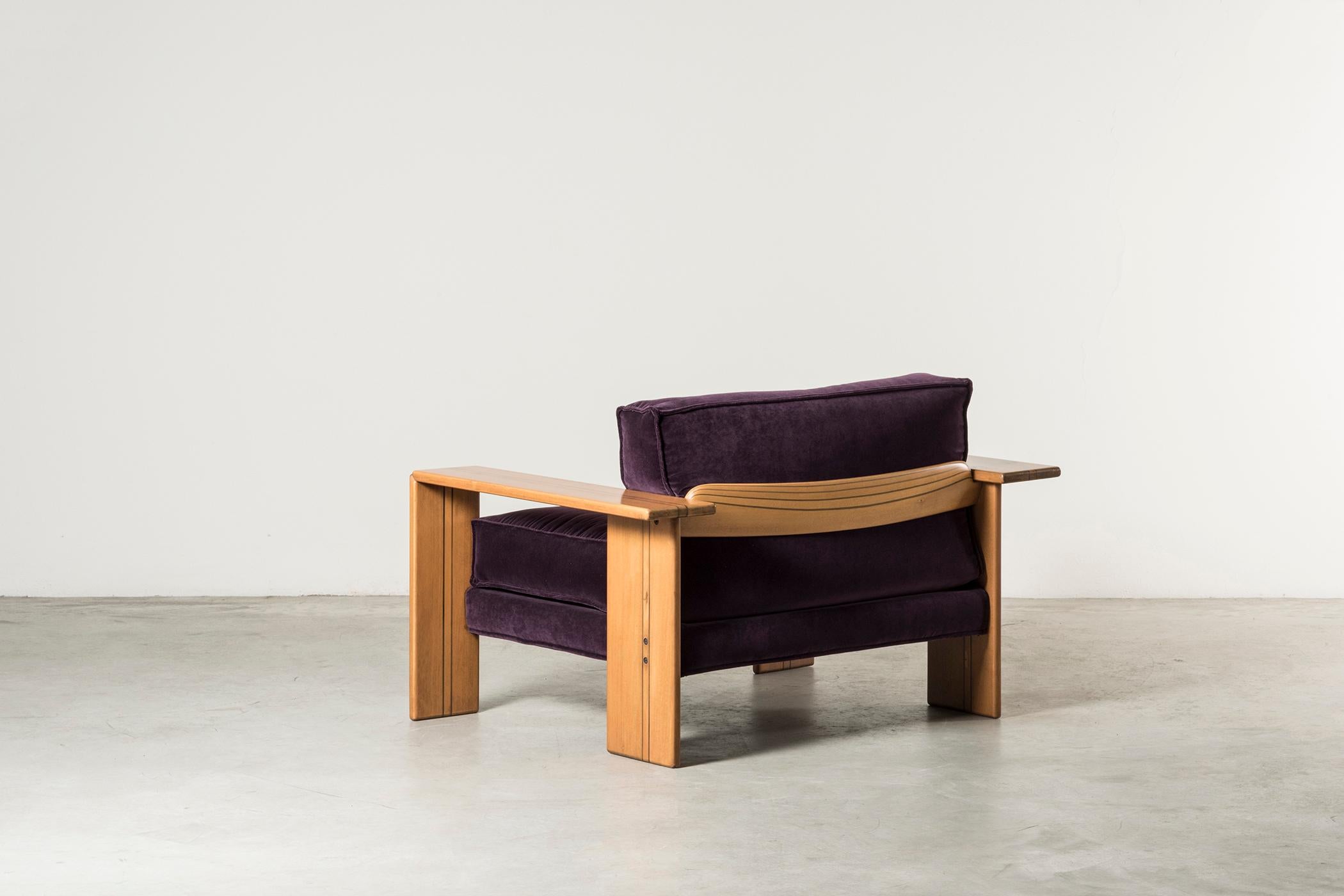 Pair of Armchairs, Artona Series, by Afra & Tobia Scarpa In Good Condition In Milano, Lombardia