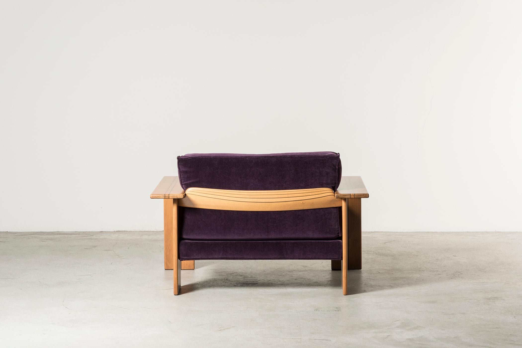 Late 20th Century Pair of Armchairs, Artona Series, by Afra & Tobia Scarpa
