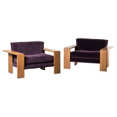 Pair of Armchairs, Artona Series, by Afra & Tobia Scarpa