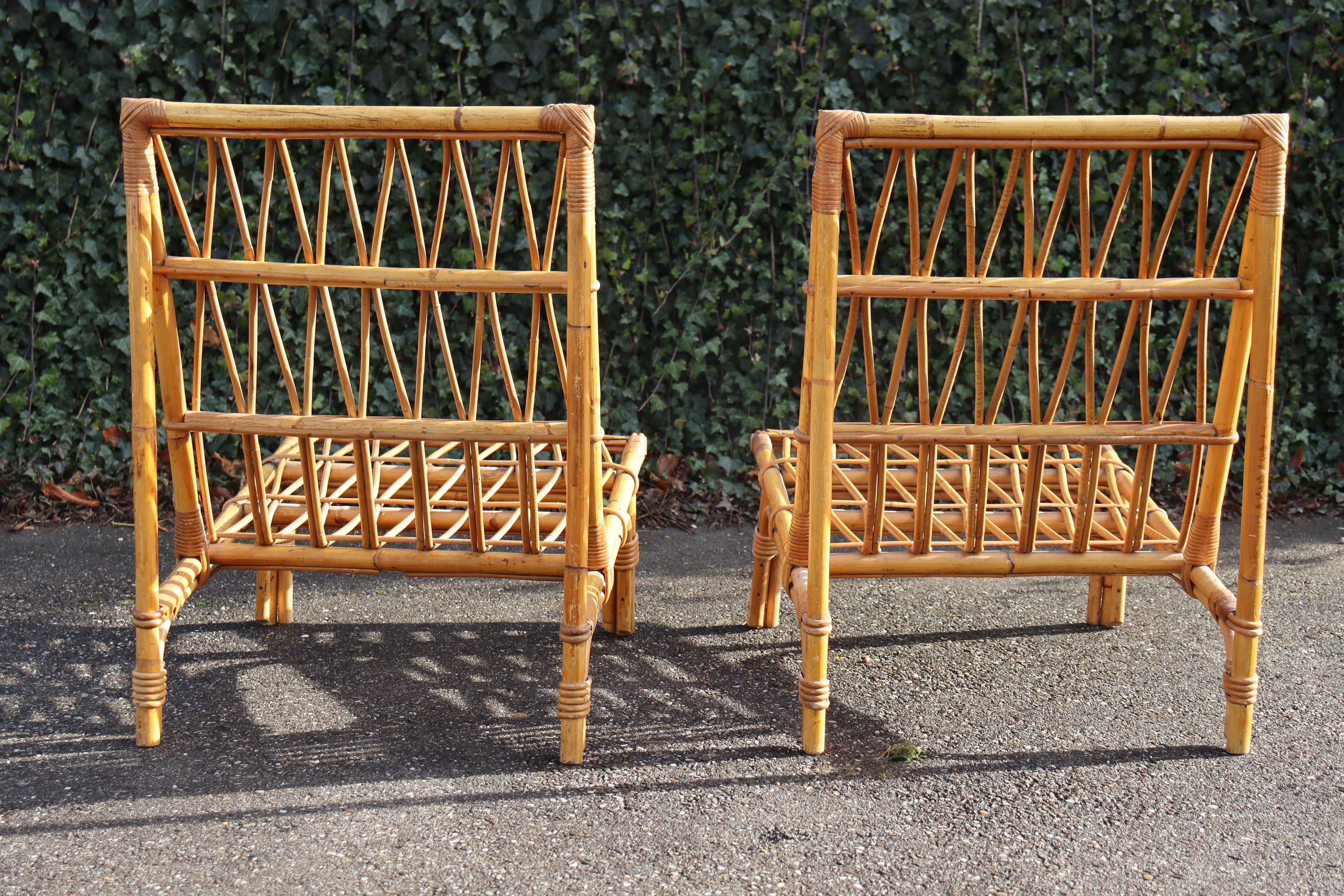 Francese Pair Of Armchairs Attributed To Audoux Minnet in vendita
