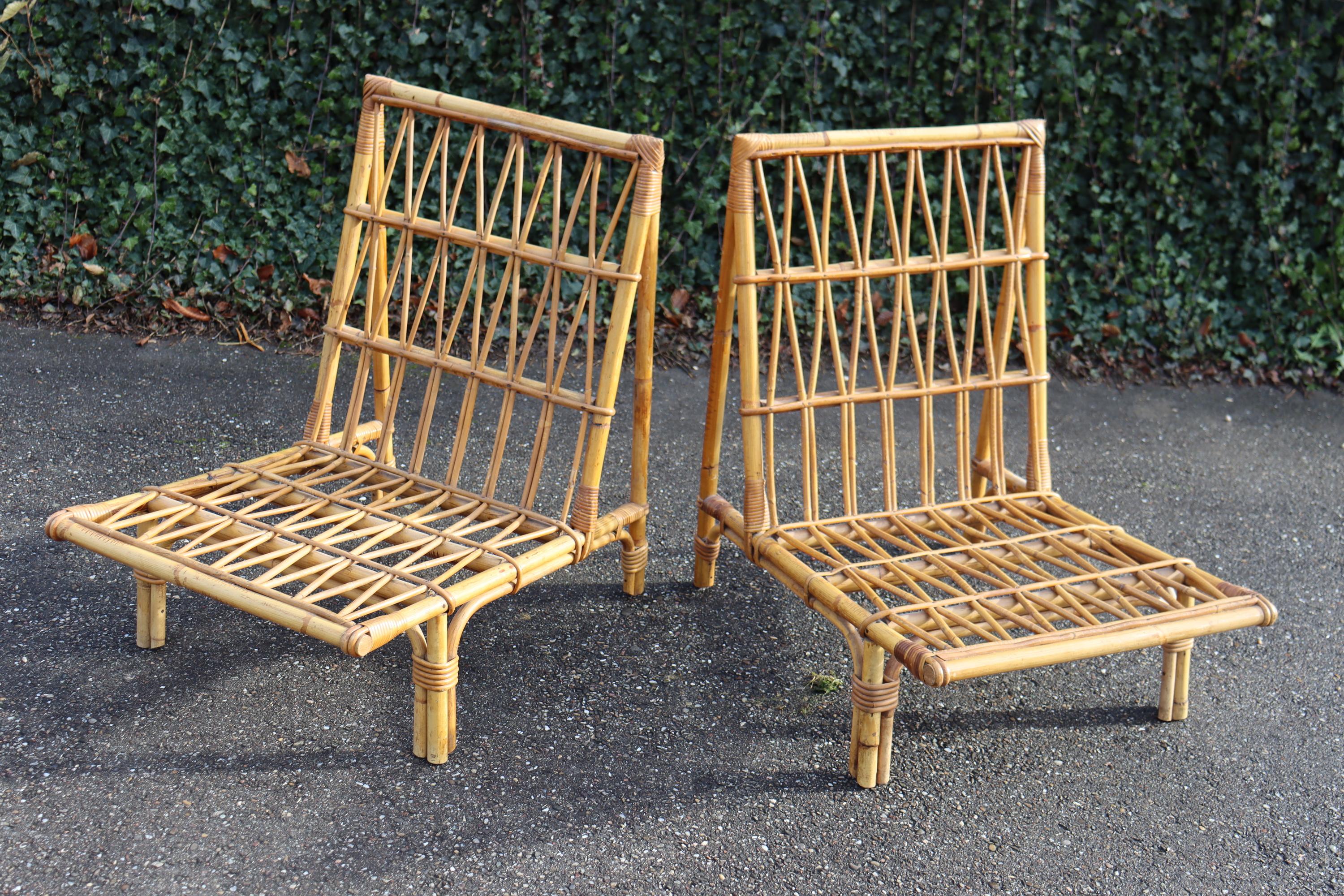 XX secolo Pair Of Armchairs Attributed To Audoux Minnet in vendita