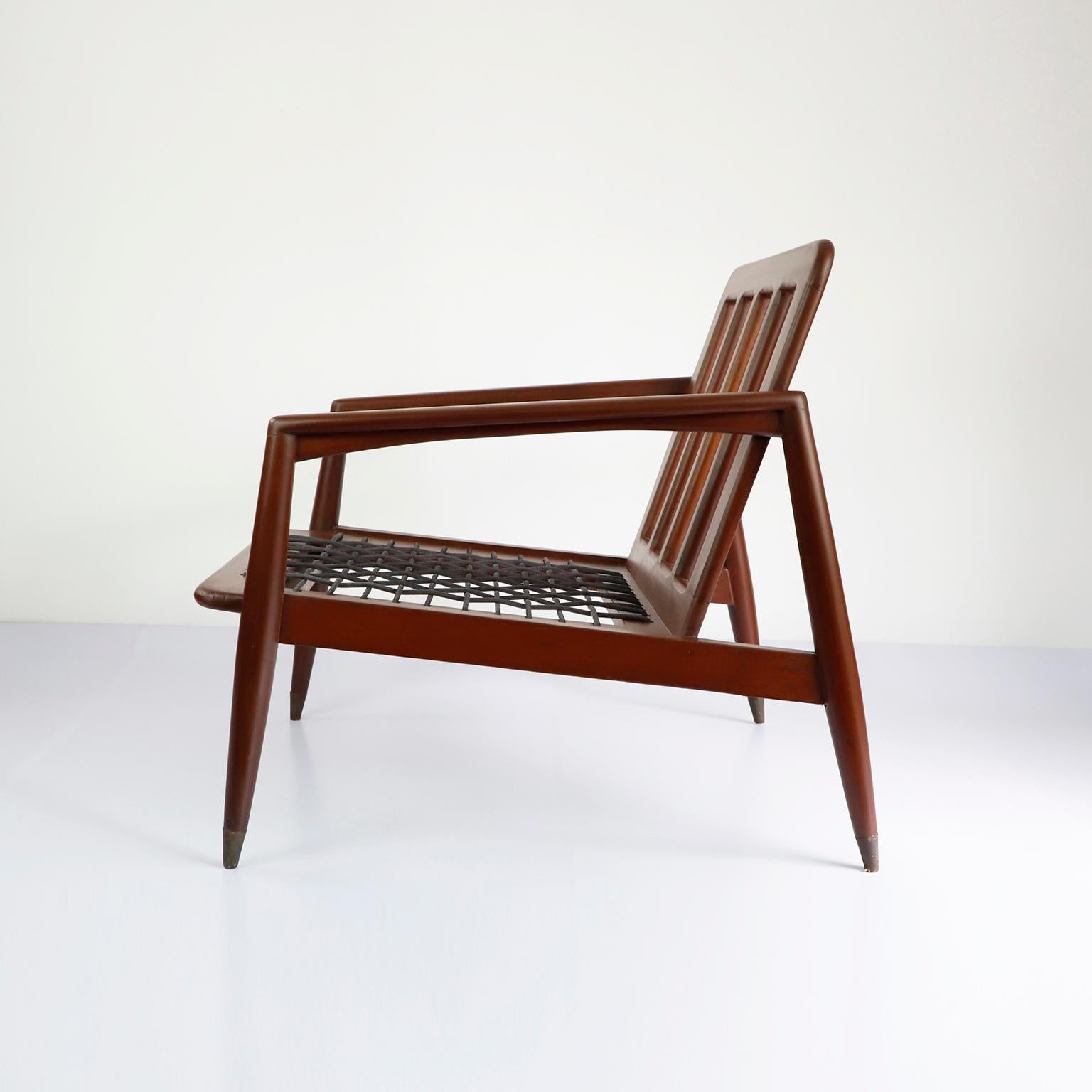 Mid-Century moderno Coppia di poltrone attribuite a Charles Allen in vendita
