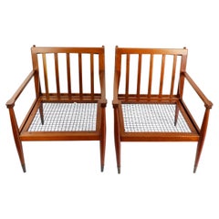 Vintage Pair of Armchairs Attributed to Charles Allen