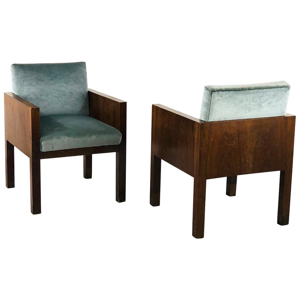 Pair of Armchairs Attributed to Franco Albini
