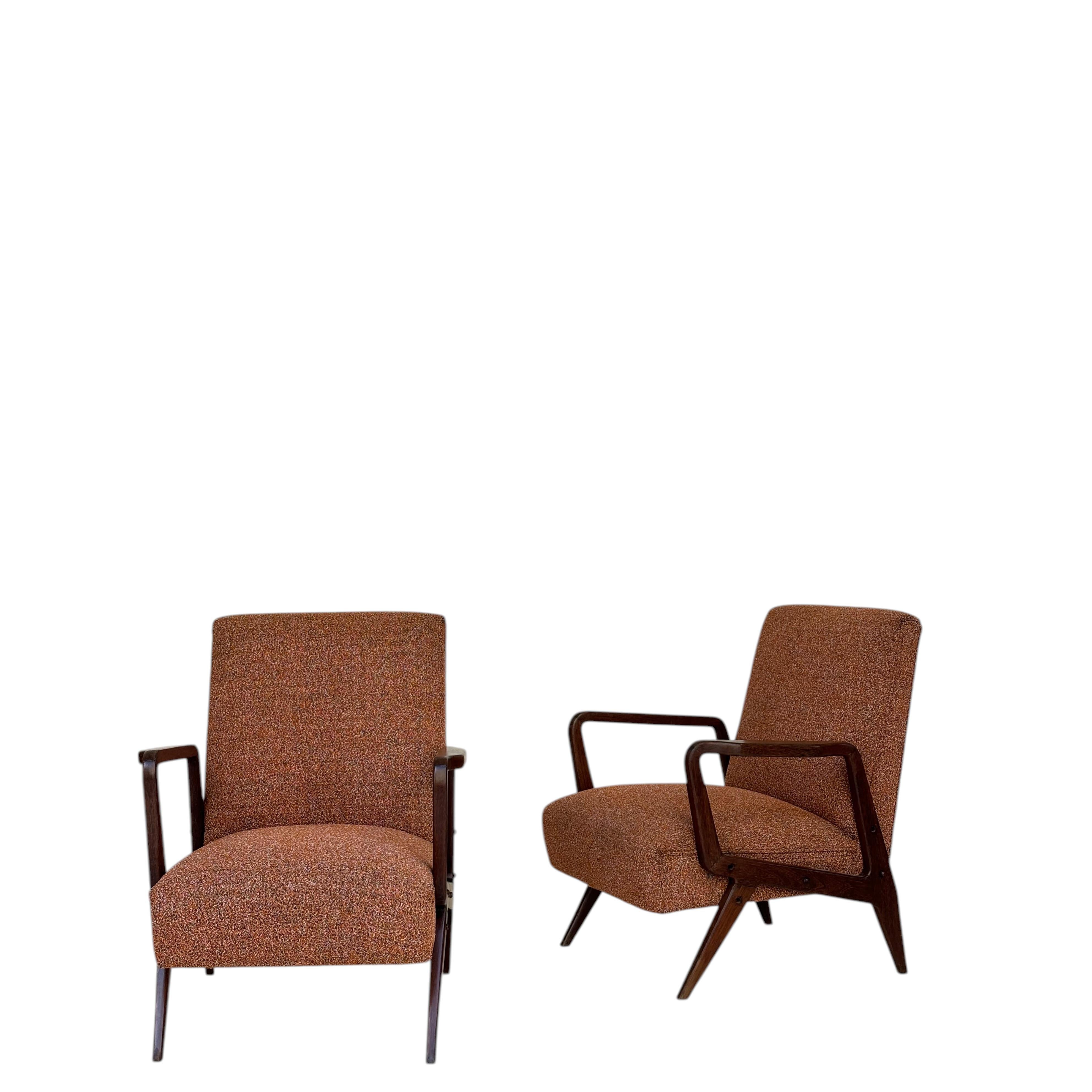Paire de fauteuils attribués à Gio Ponti, vers 1950 en vente