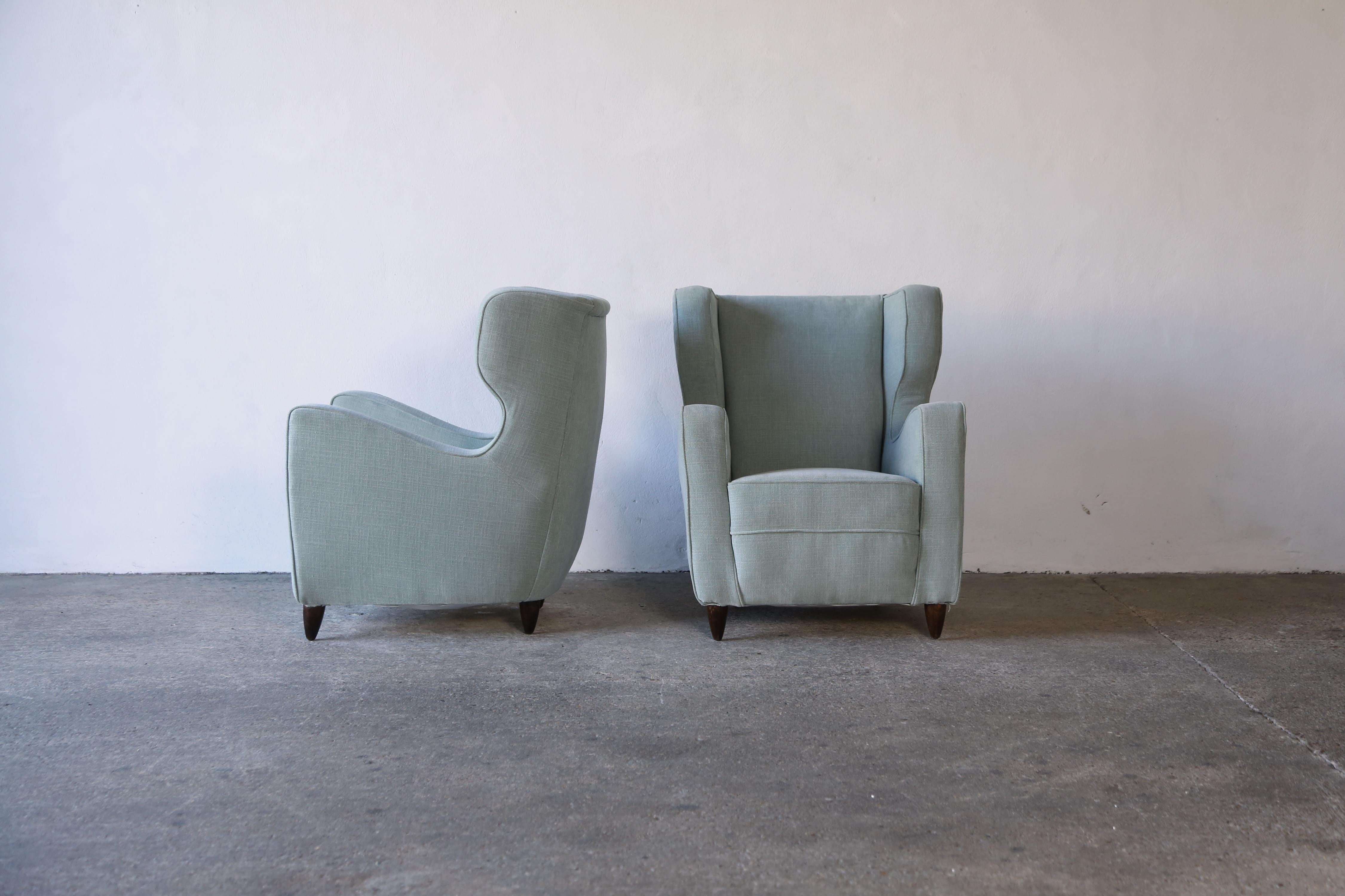Paire de fauteuils attribués à Gio Ponti Italie, années 1950 en vente 7