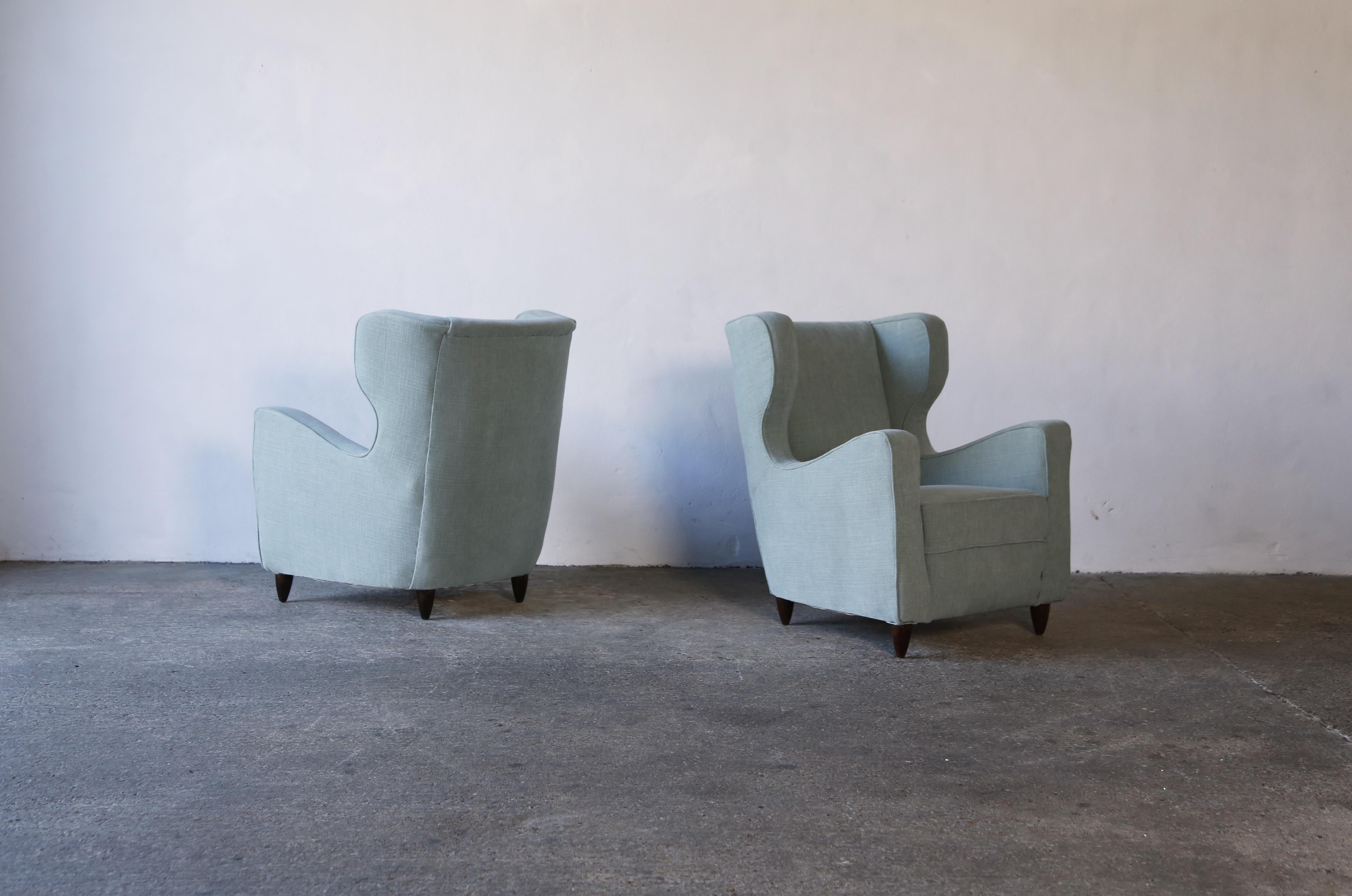 Paire de fauteuils attribués à Gio Ponti Italie, années 1950 en vente 8