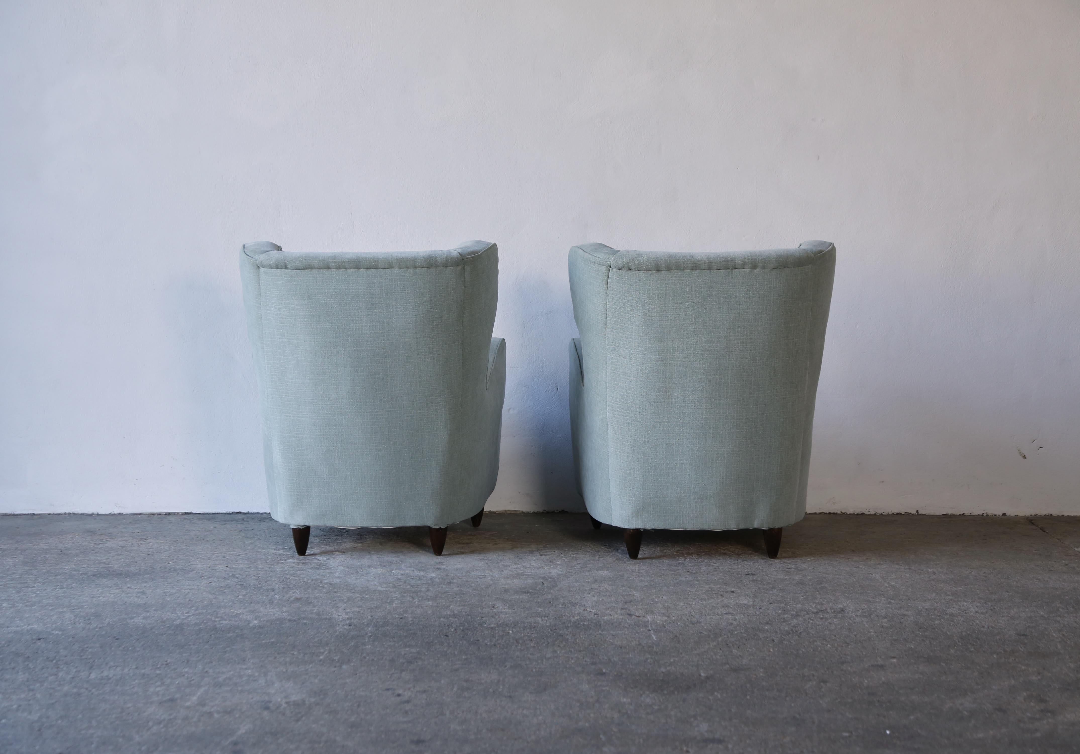 Paire de fauteuils attribués à Gio Ponti Italie, années 1950 en vente 1