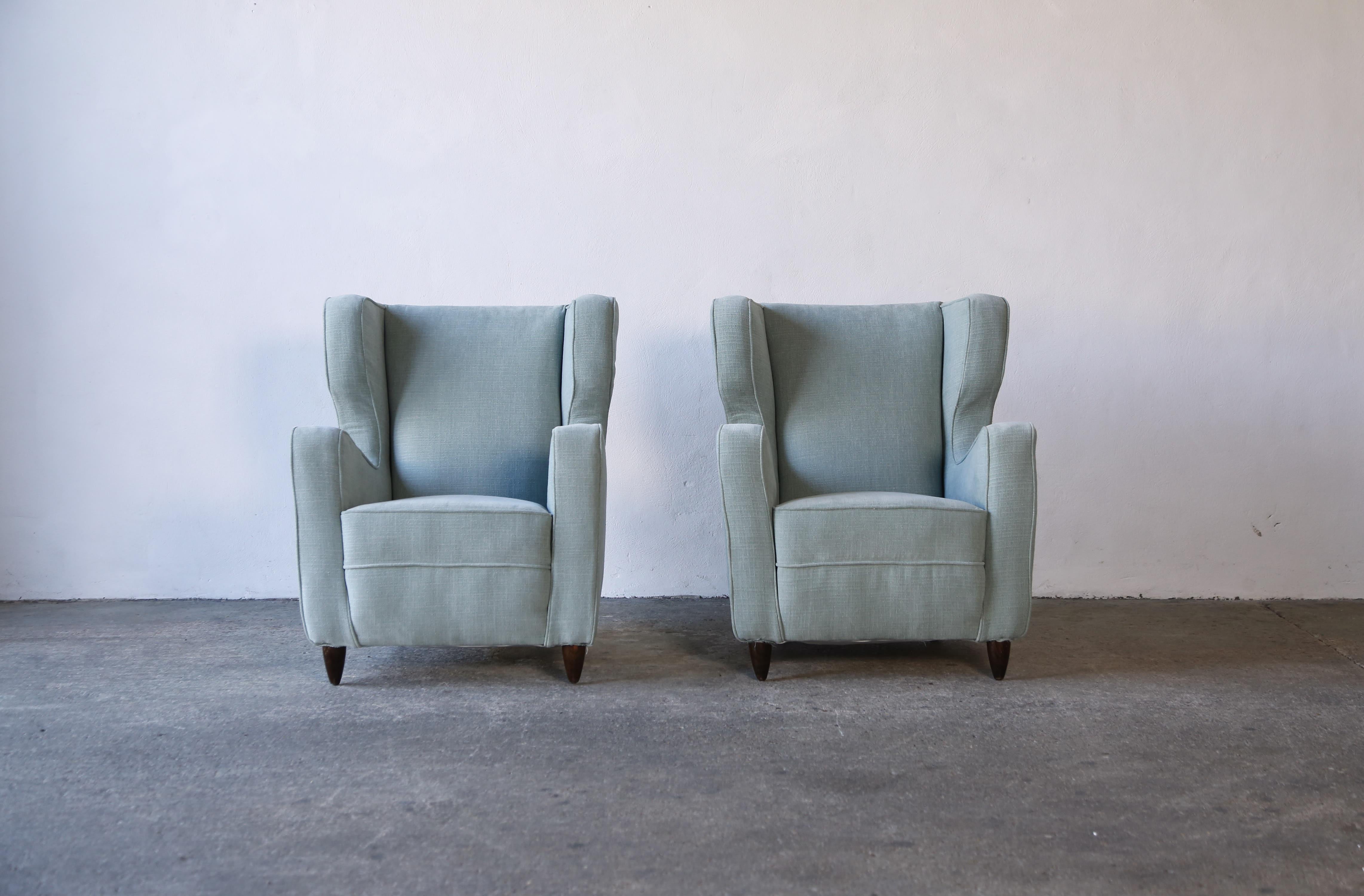Paire de fauteuils attribués à Gio Ponti Italie, années 1950 en vente 2