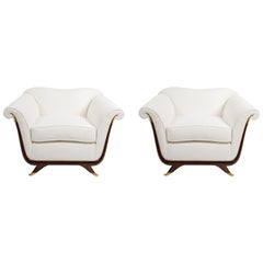 Pair of Armchairs Attributed to Guglielmo Ulrich