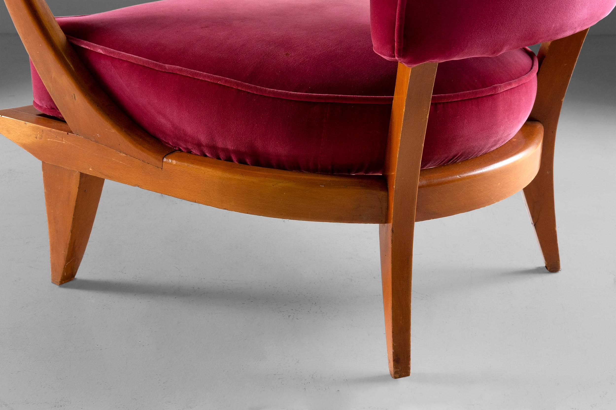 Paire de fauteuils attribués à Paolo Buffa, design italien, 1950 Bon état - En vente à Milan, IT