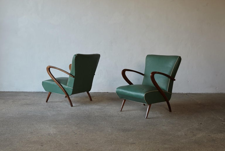 Pair of Armchairs Attributed to Paolo Buffa, Italy, 1950s For Sale 4
