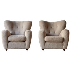 Pair of Armchairs attributed to Paolo Buffa, Italy, 1950s