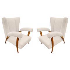 Pair of Armchairs attributed to Paolo Buffa, Italy, 1950s