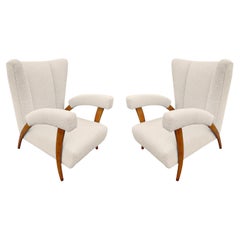 Pair of Armchairs attributed to Paolo Buffa, Italy, 1950s