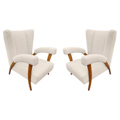 Paire de fauteuils attribués à Paolo Buffa, Italie, années 1950