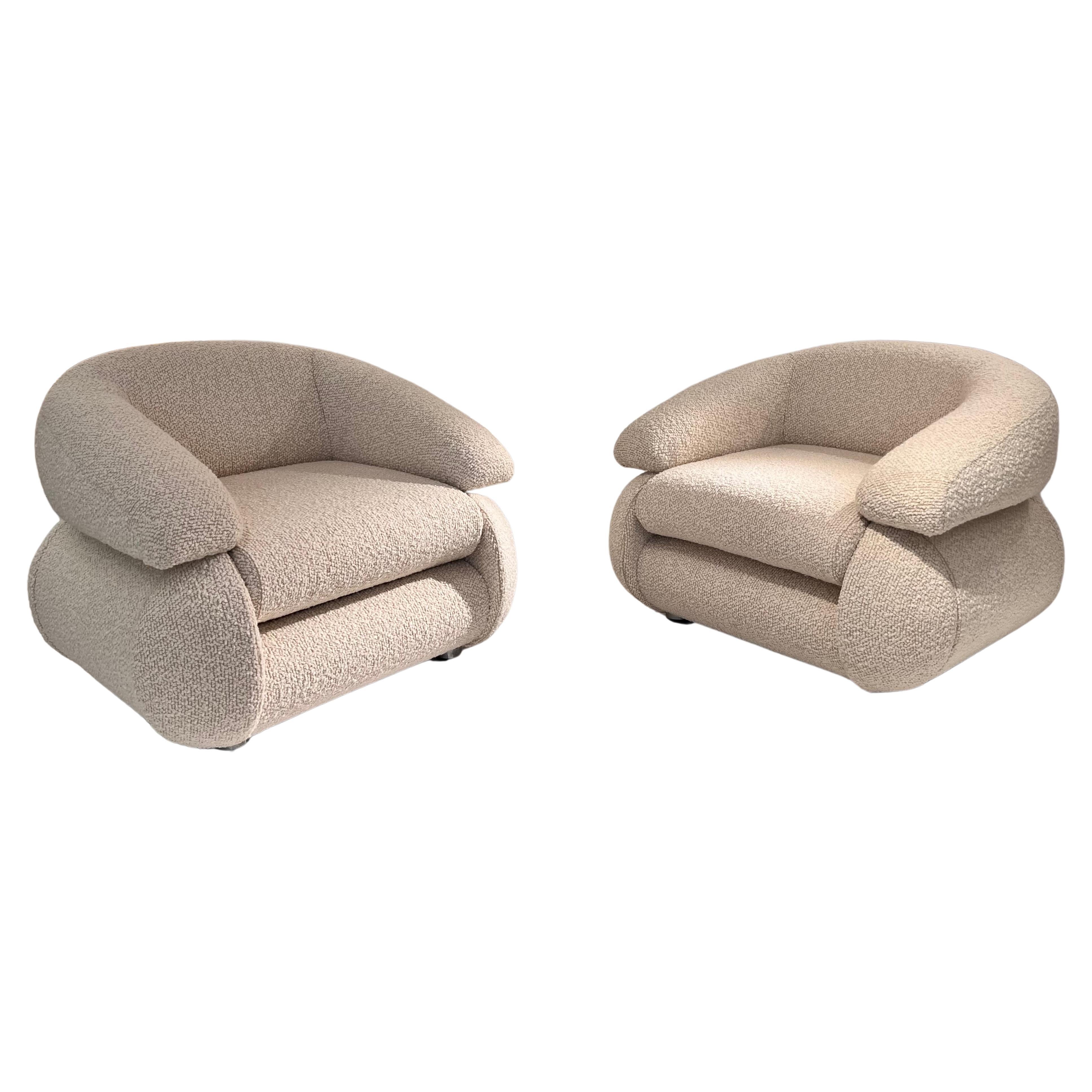 Pair of Armchairs By Adriano Piazezzi  For Sale