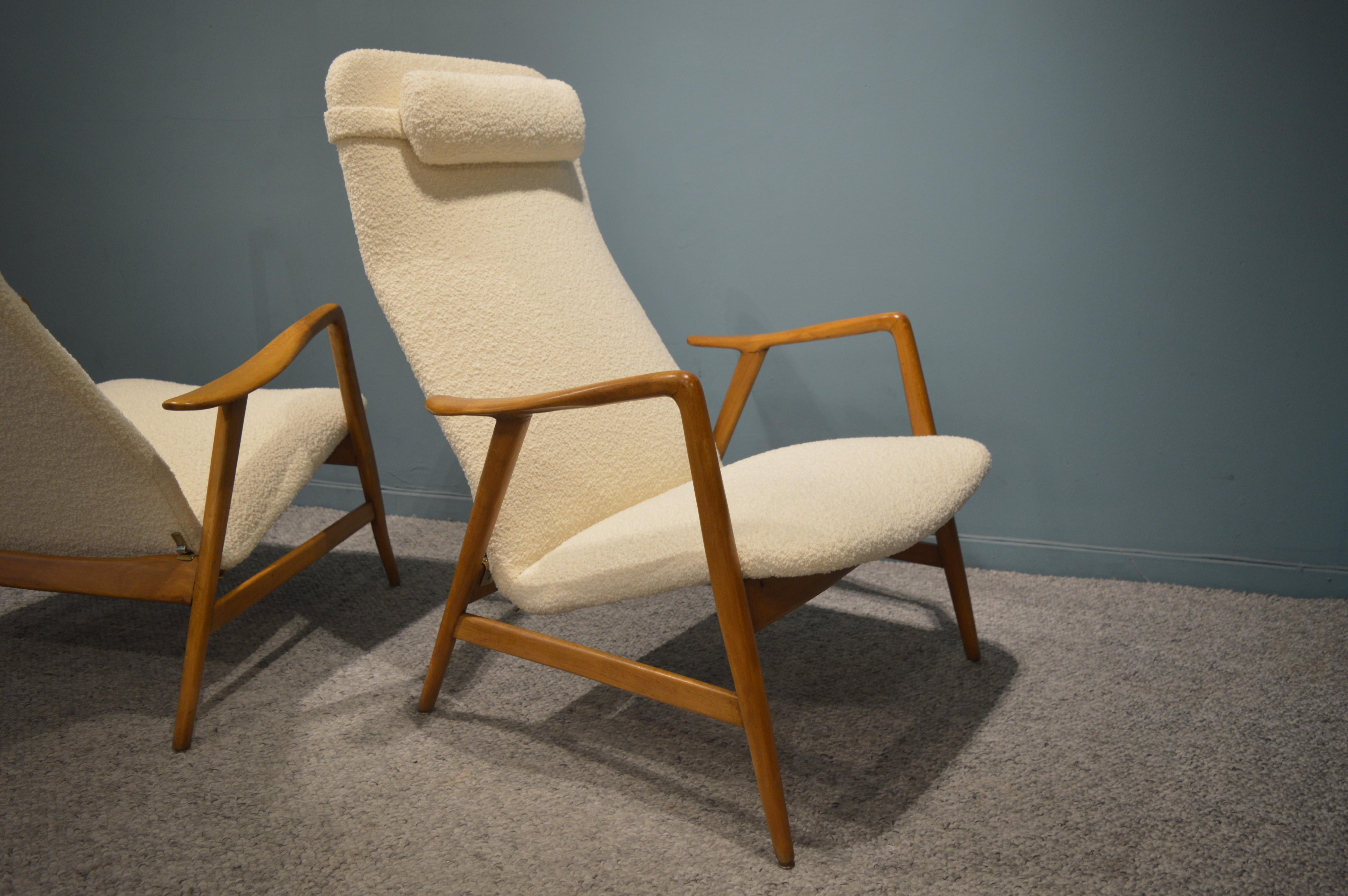 Mid-Century Modern Pair of Armchairs by Alf Svensson