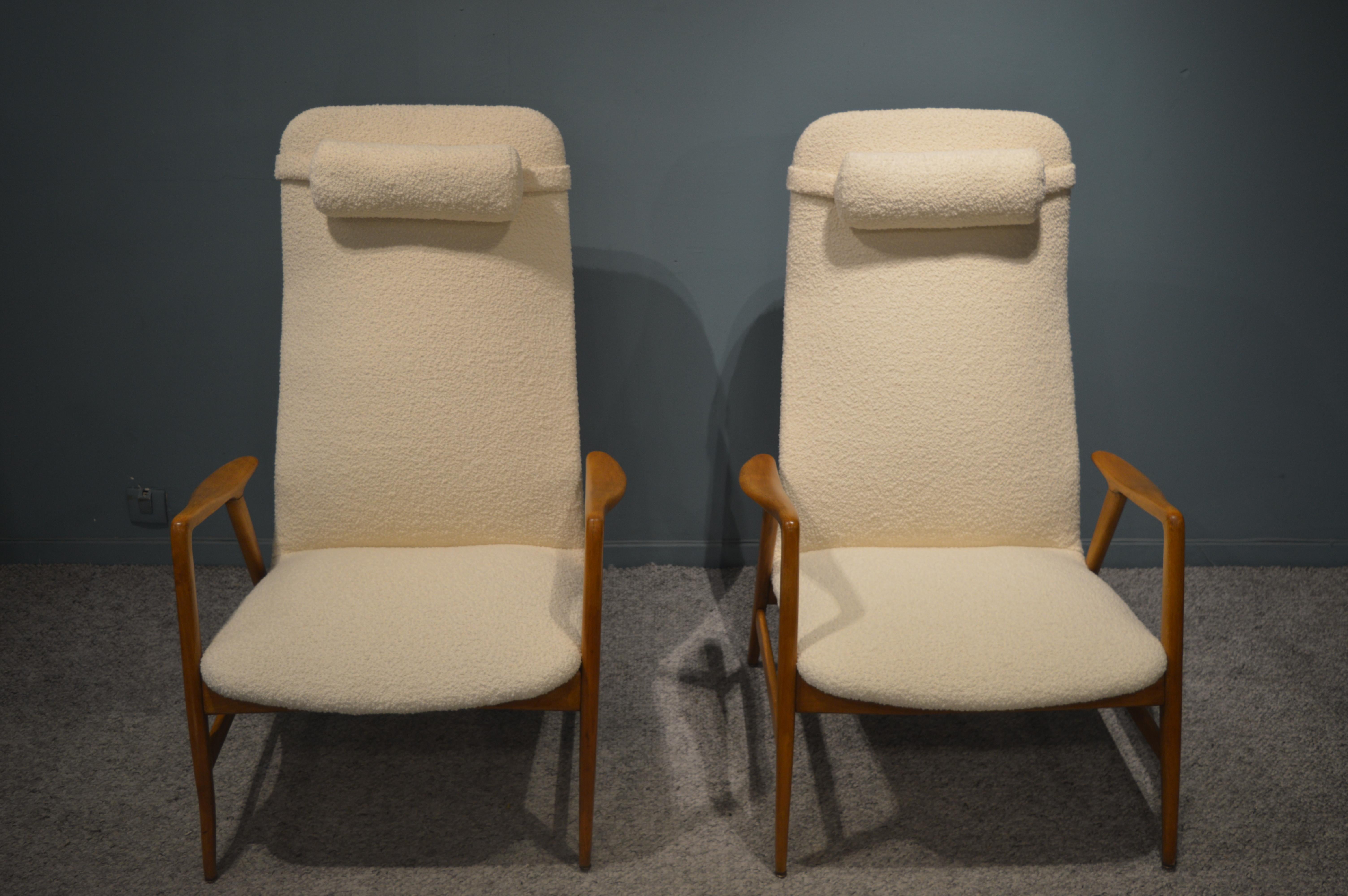 Mid-20th Century Pair of Armchairs by Alf Svensson