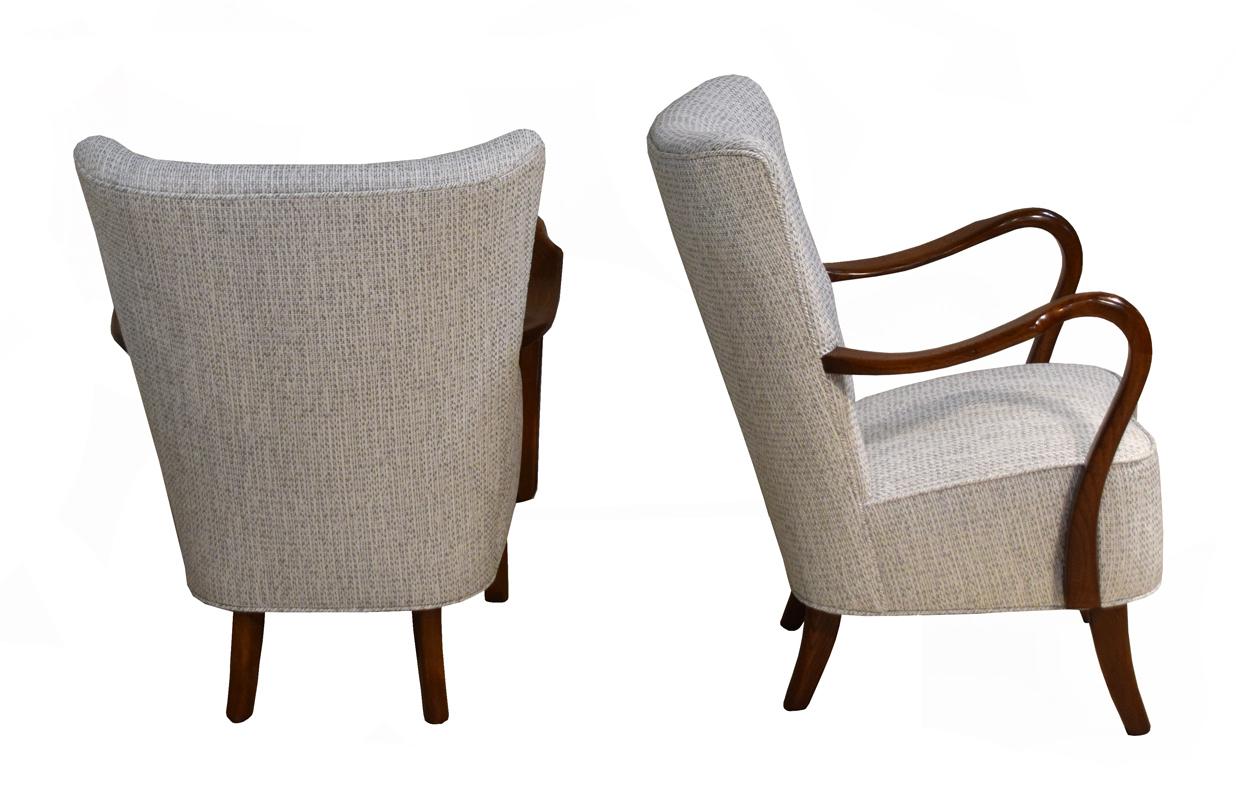 Danish Pair of Armchairs by Alfred Christensen