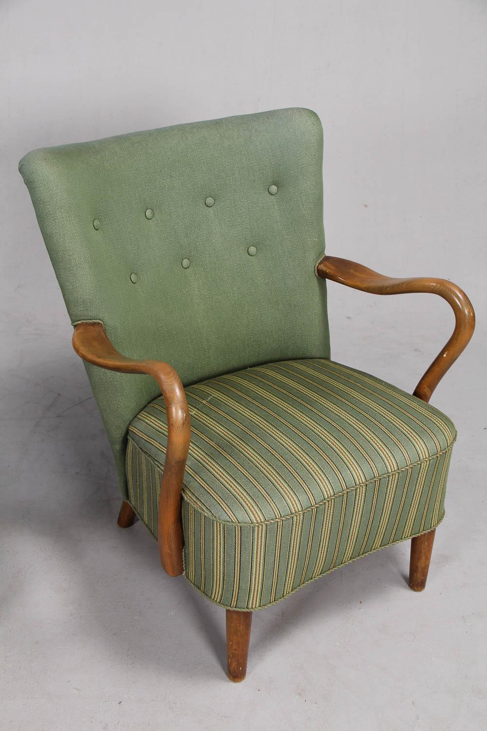 Pair of Armchairs by Alfred Christensen In Good Condition In Hudson, NY