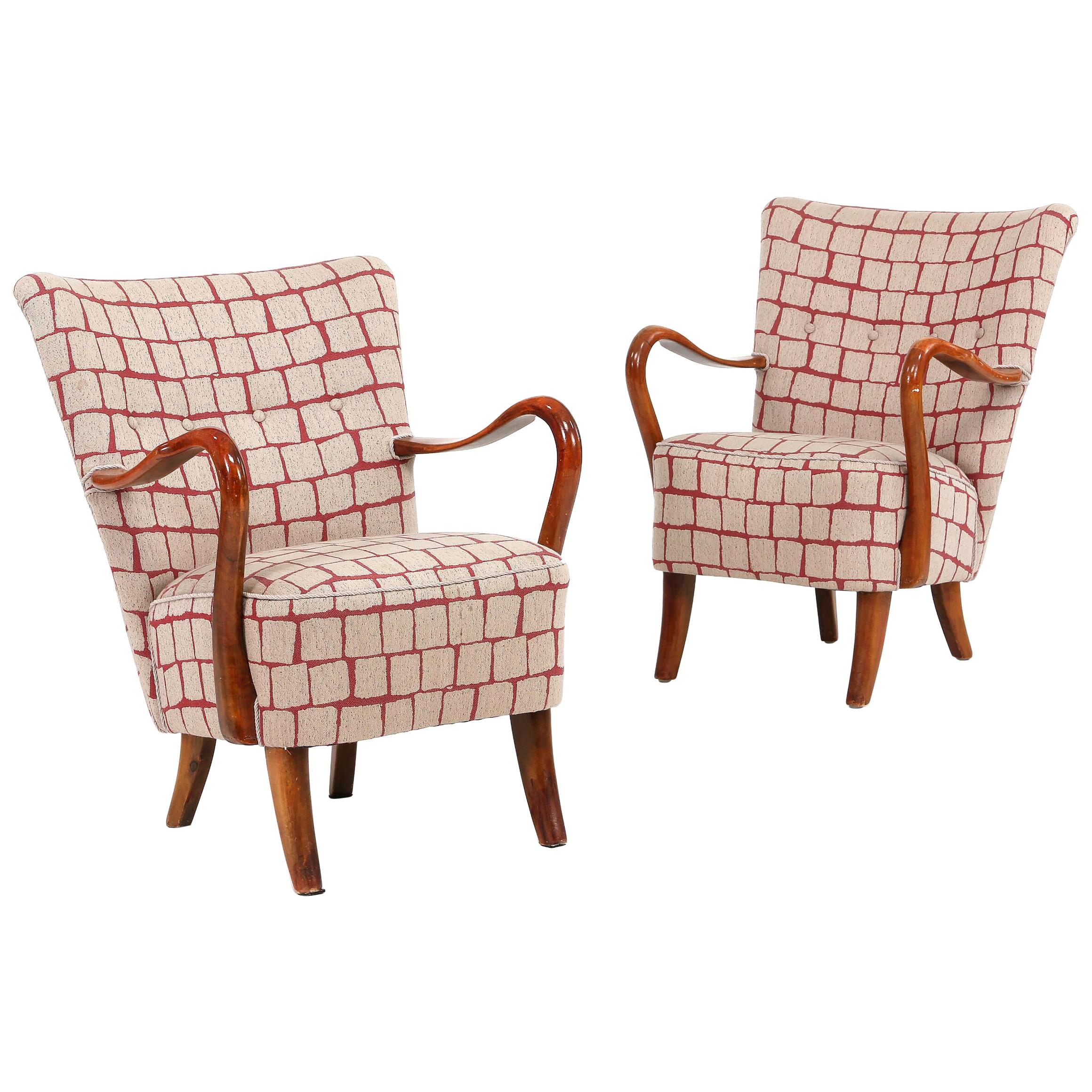 Pair of Armchairs by Alfred Christensen For Sale