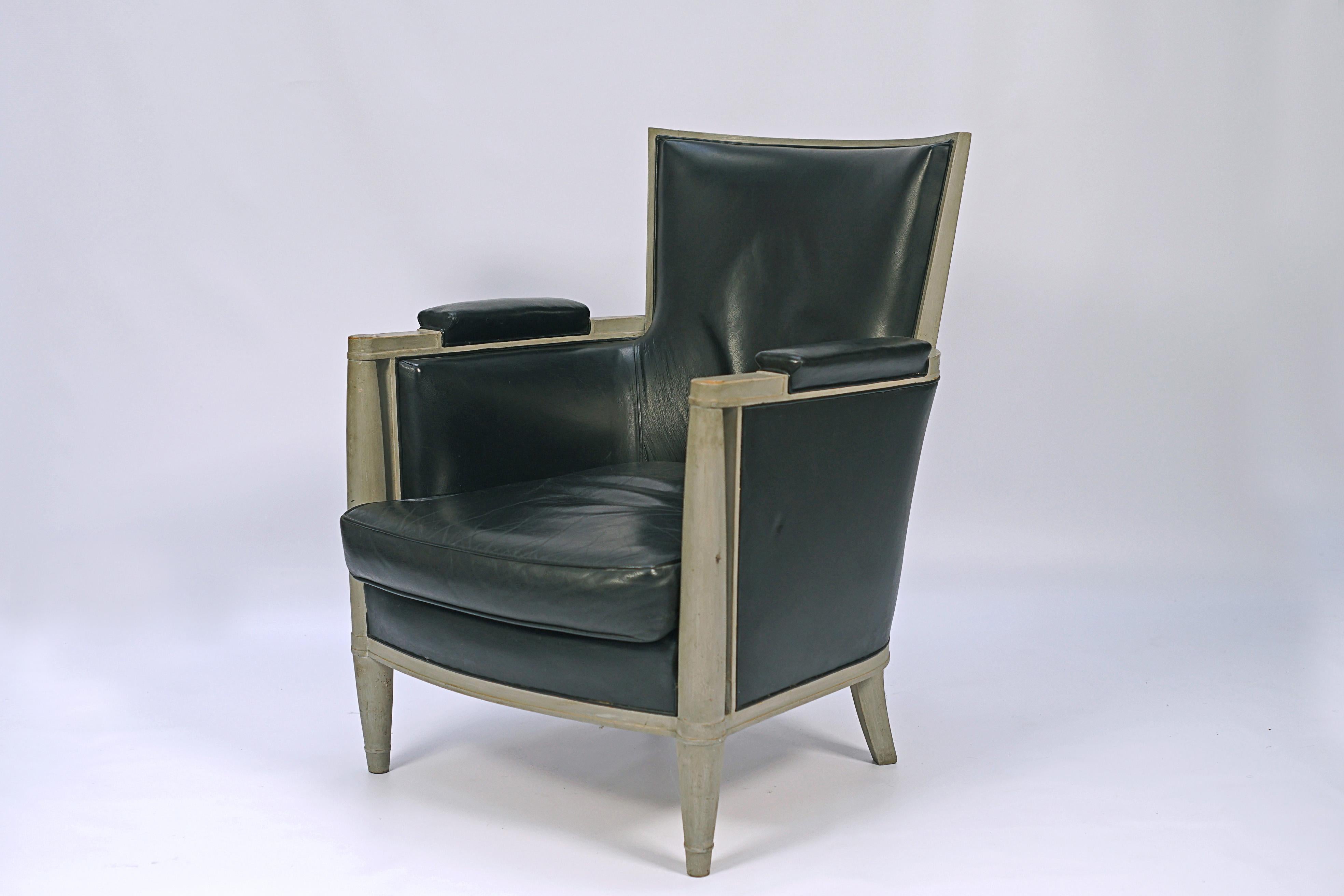 Art Deco Pair of Armchairs by Andre Arbus For Sale