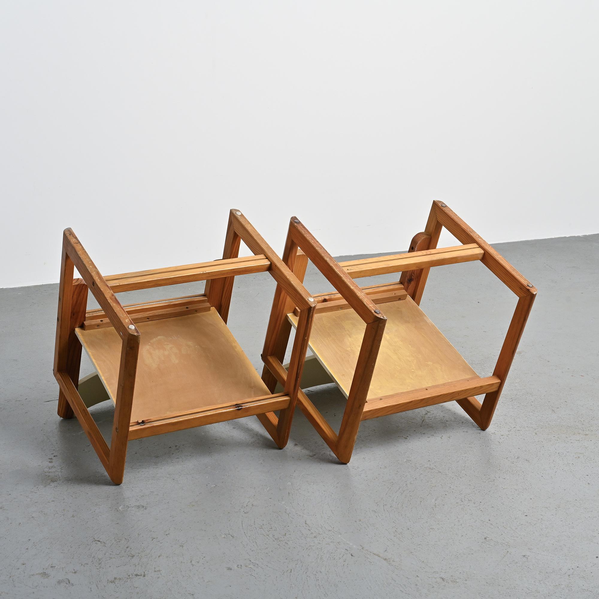 Paar Sessel von André Sornay, Frankreich 1960er Jahre im Angebot 7