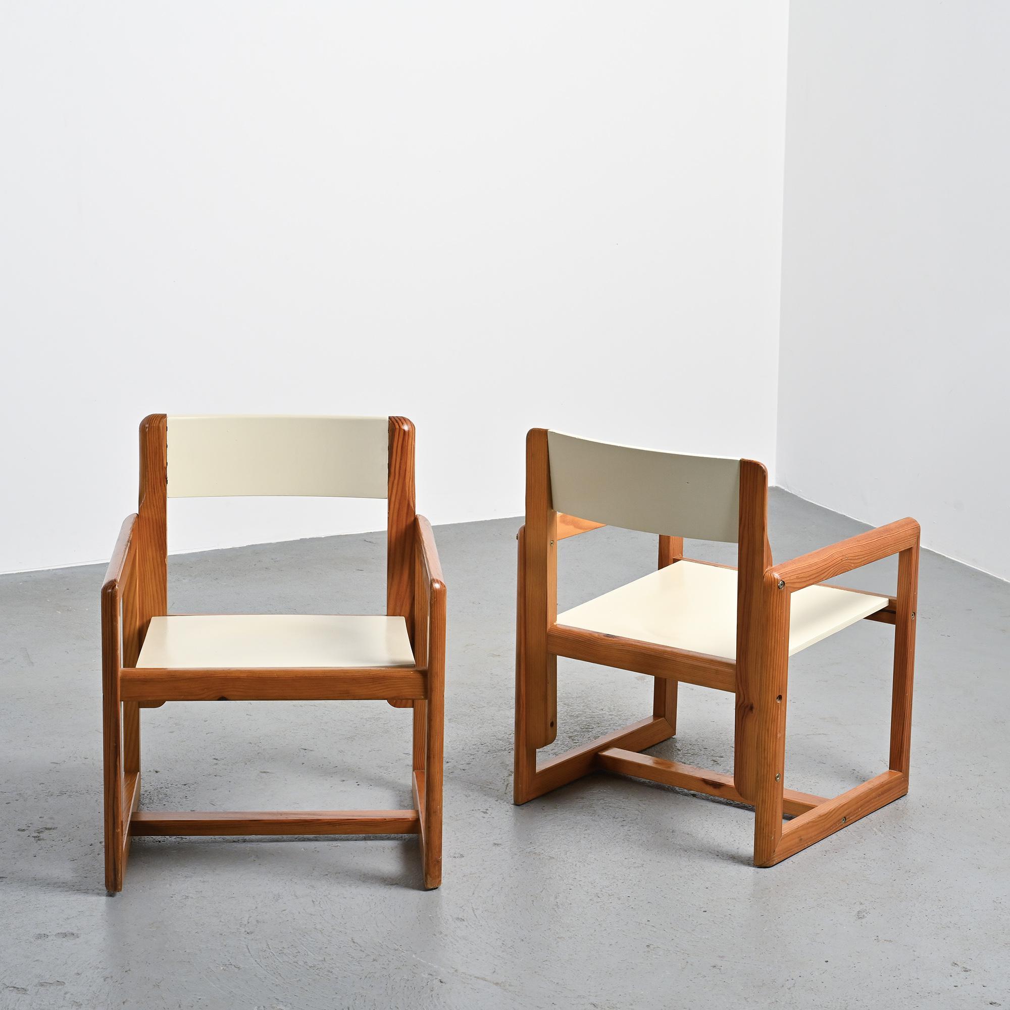 Paar Sessel von André Sornay, Frankreich 1960er Jahre im Angebot 3