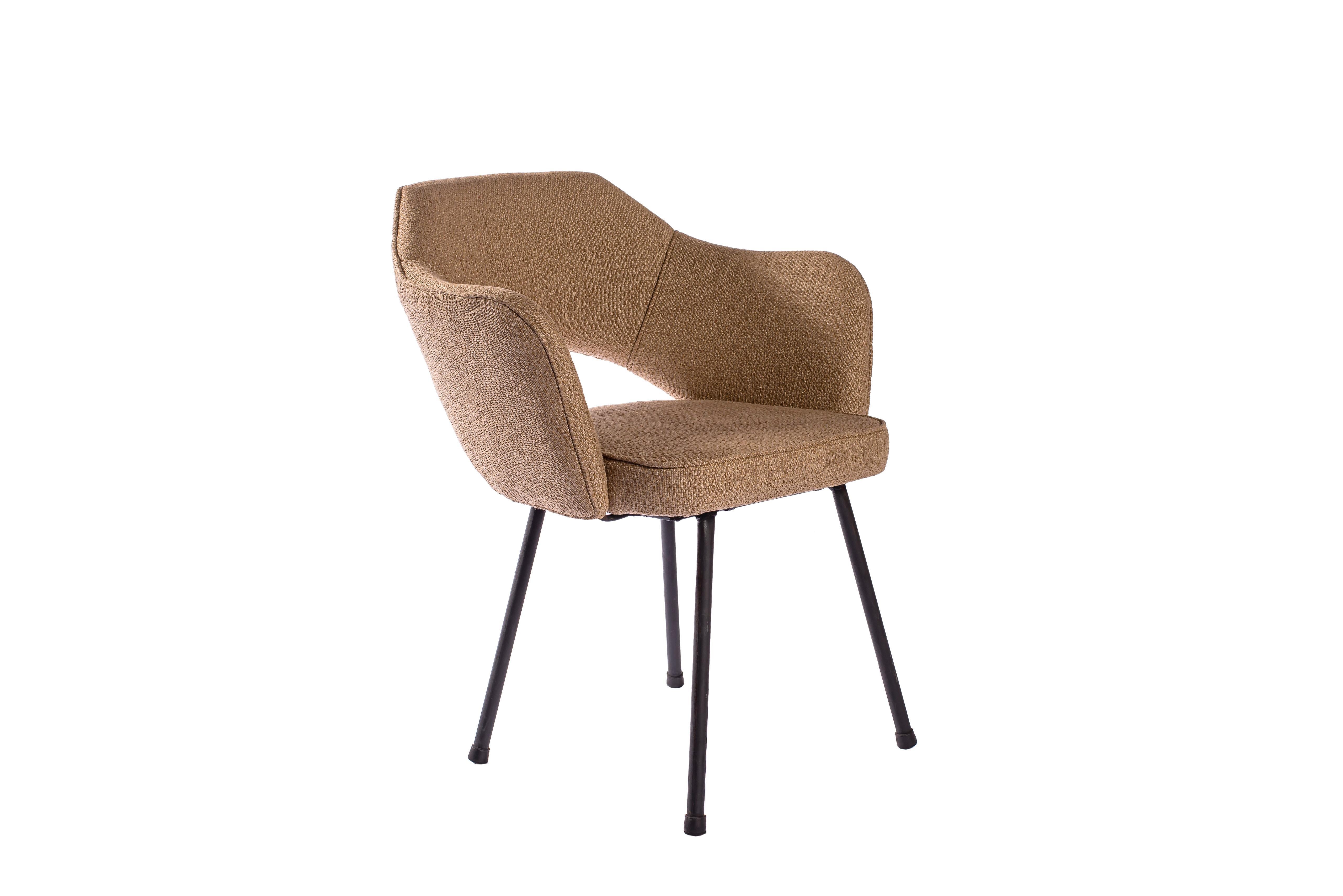 Paire de fauteuils par Anonymous, Brésilien moderne du milieu du siècle, années 1950 en vente 1