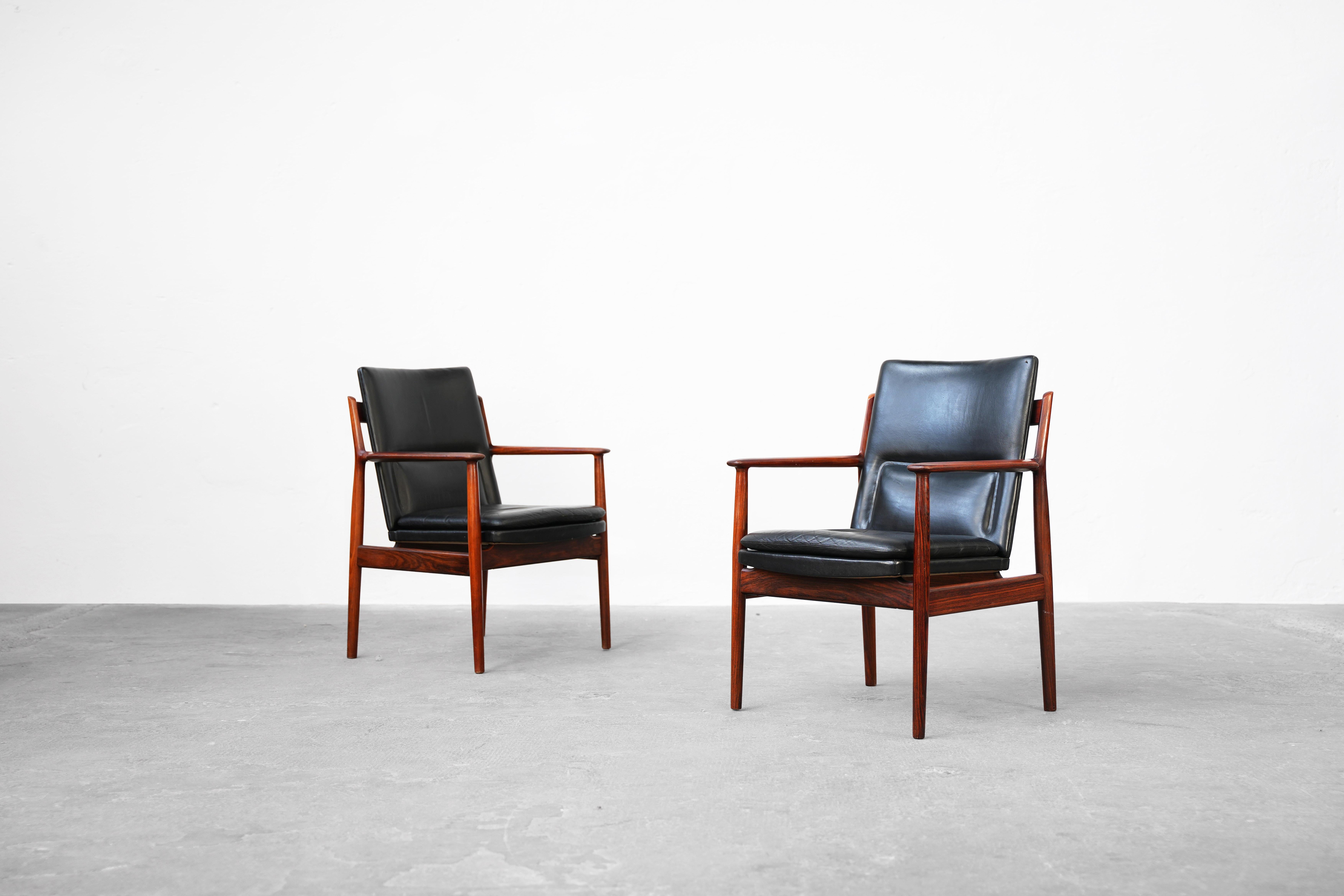 Danish Pair of Armchairs by Arne Vodder for Sibast, Model 431 Denmark 1960