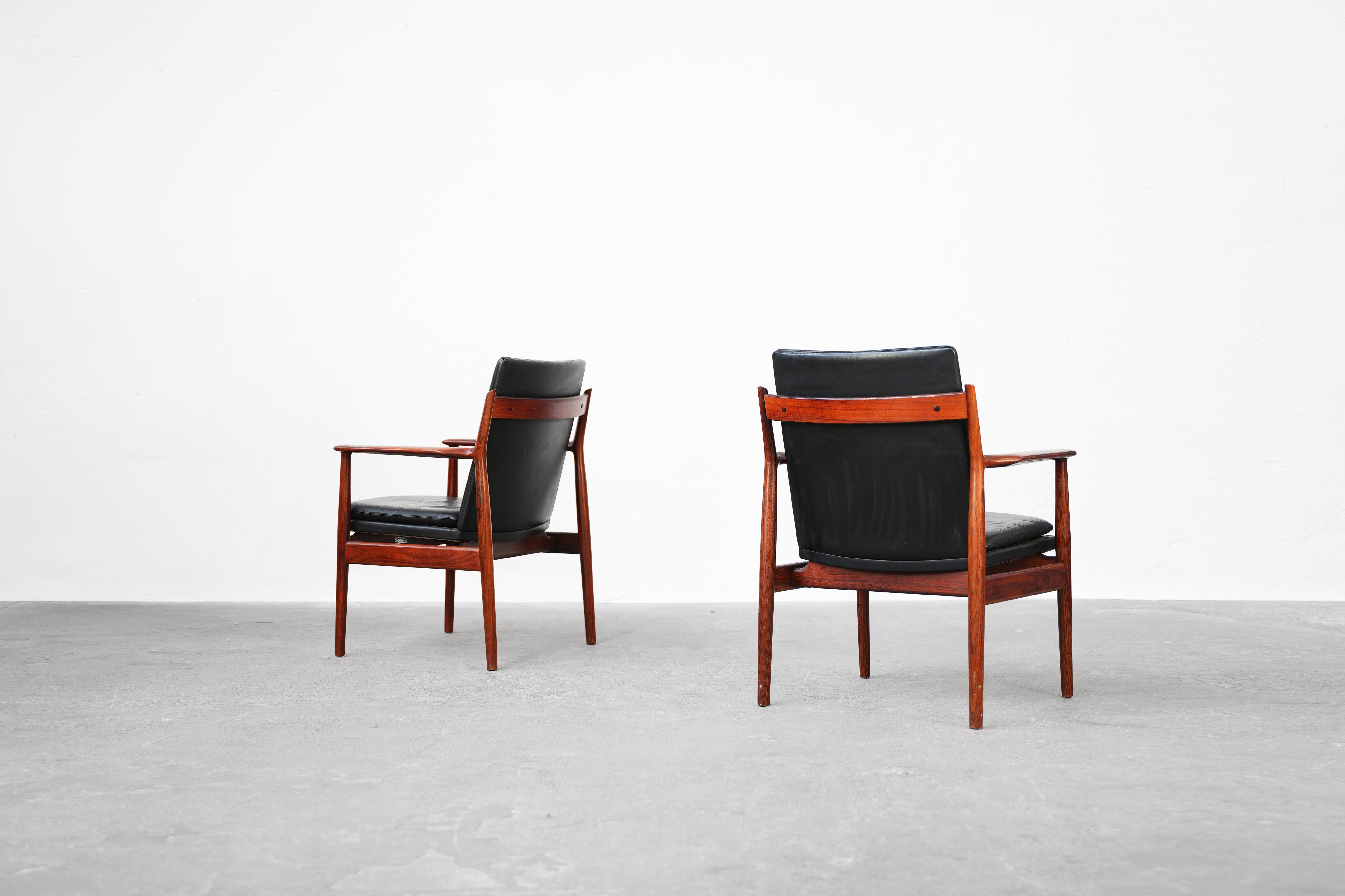 Pair of Armchairs by Arne Vodder for Sibast, Model 431 Denmark 1960 In Good Condition In Berlin, DE