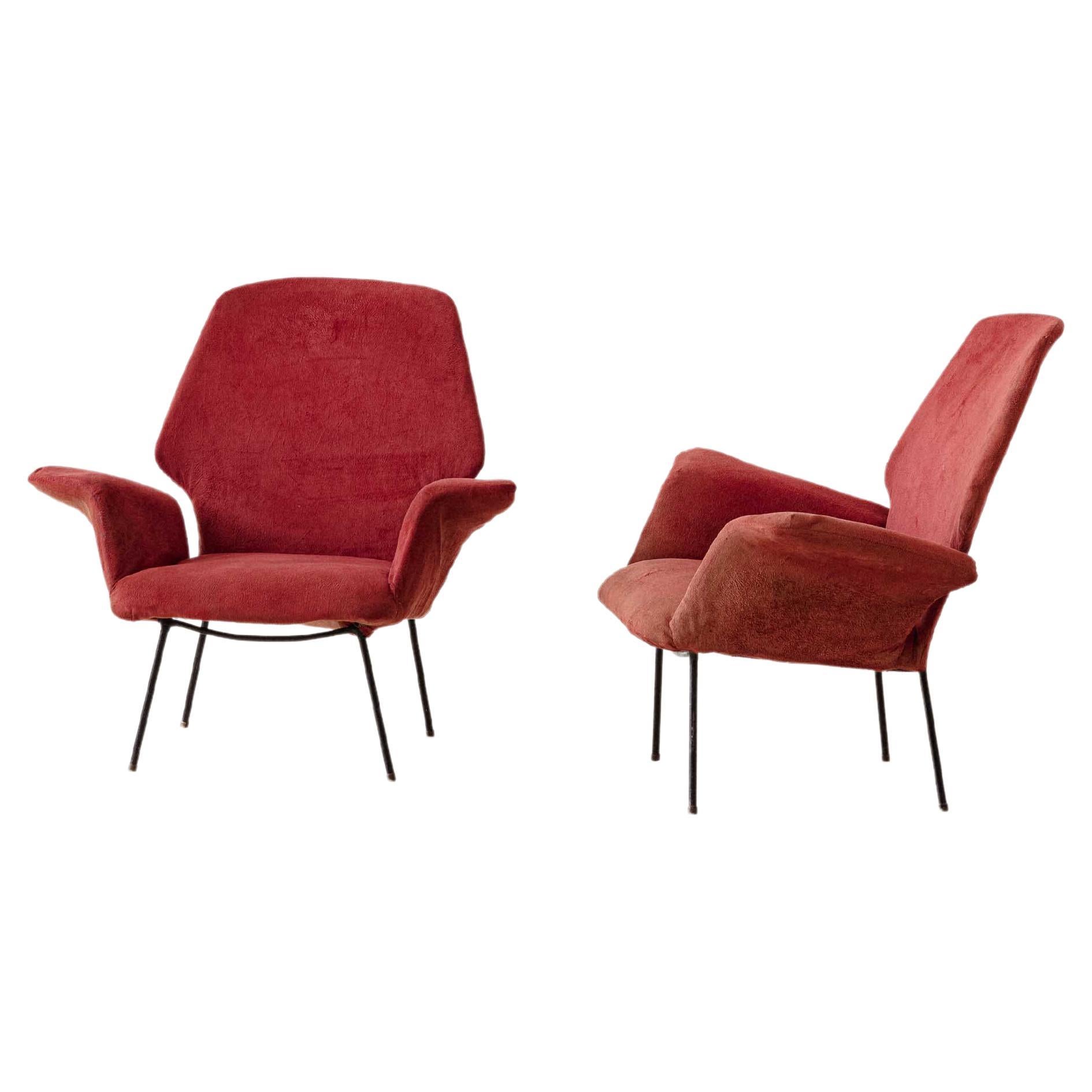 Pair of Armchairs by Carlo Hauner and Martin Eisler, Brazilian Midcentury, 1955 For Sale