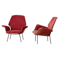 Vintage Pair of Armchairs by Carlo Hauner and Martin Eisler, Brazilian Midcentury, 1955