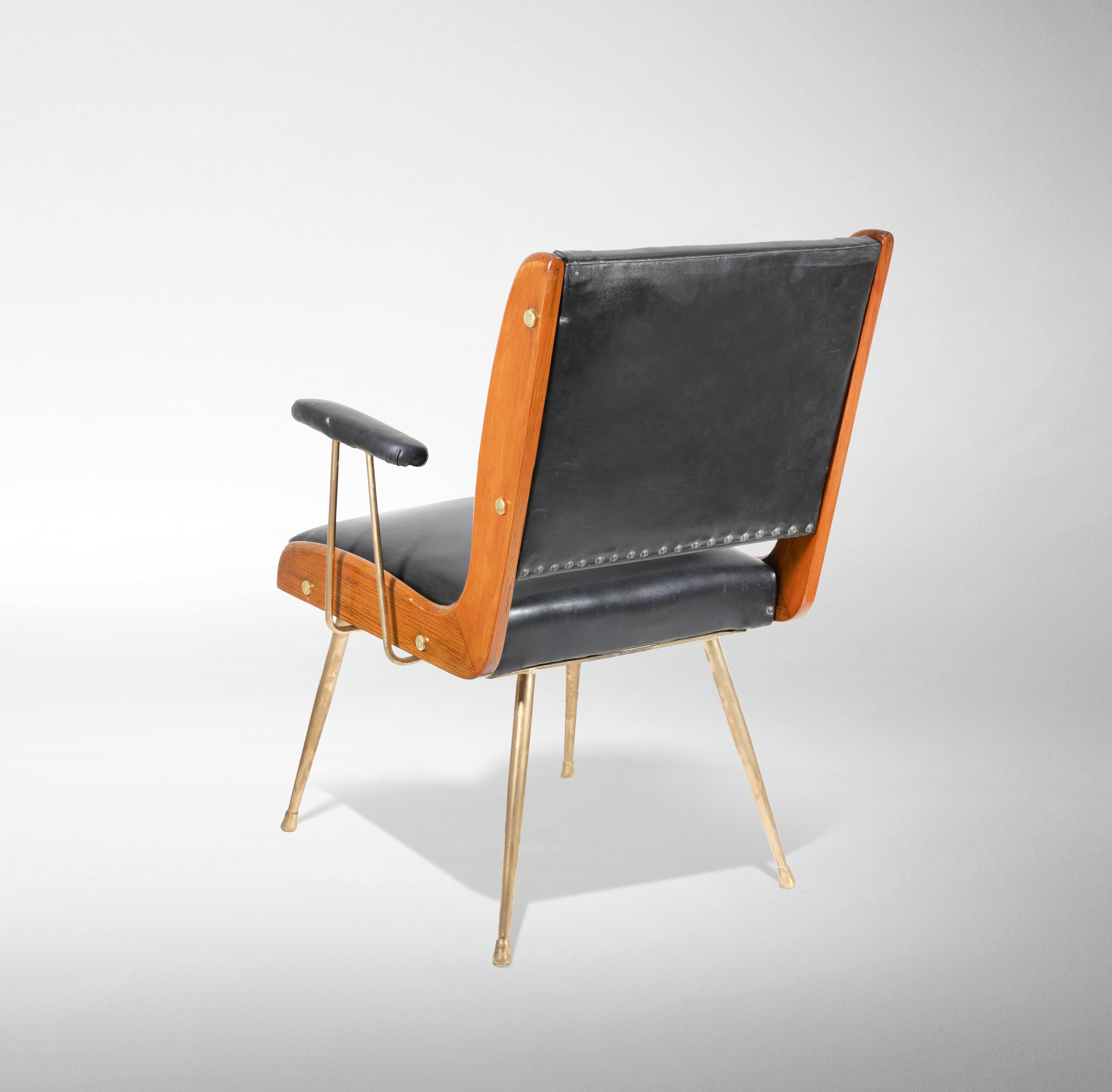 Tessuto Coppia di poltrone di Carlo Ratti, anni '60 in vendita