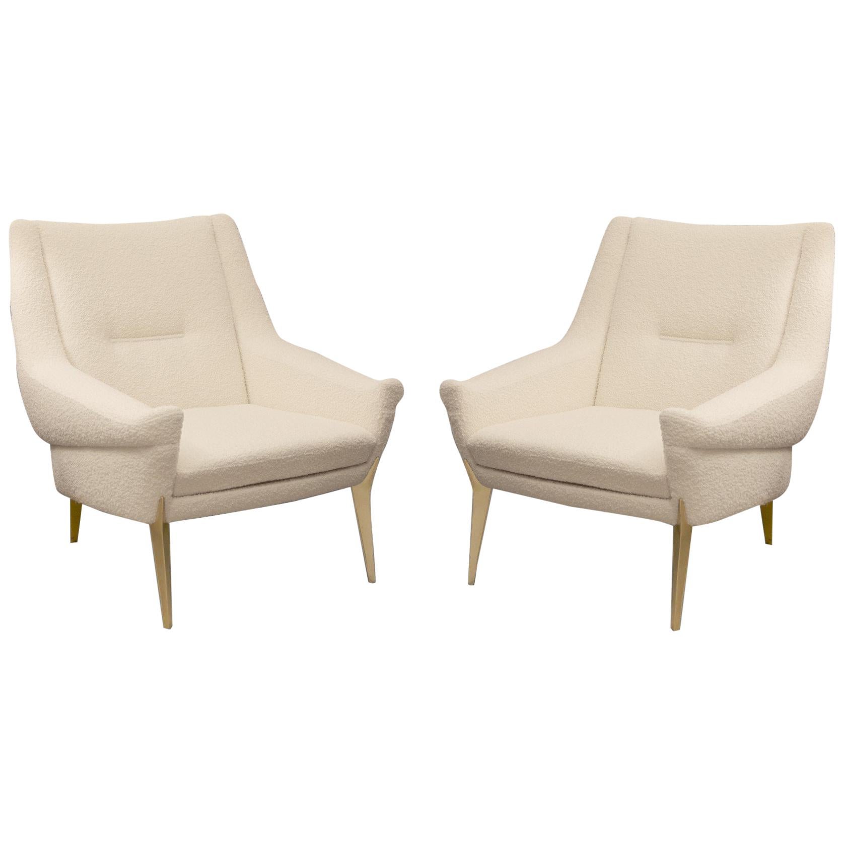 Pair of Armchairs by Charles Ramos, Castellanetta Edition, France, 1950